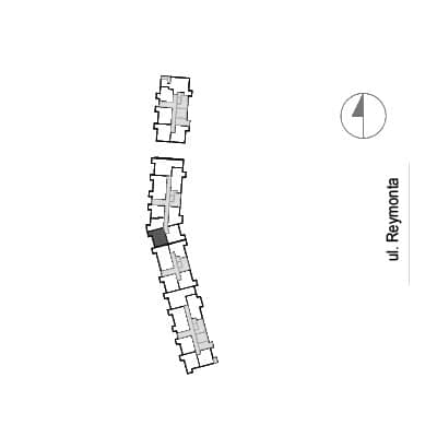 Przystań Reymonta – inwestycja Archicom - lokal WR2 2/0/3/2a, budynek WR2