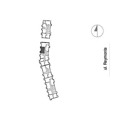 Przystań Reymonta – inwestycja Archicom - lokal WR2 2/0/6/3a, budynek WR2