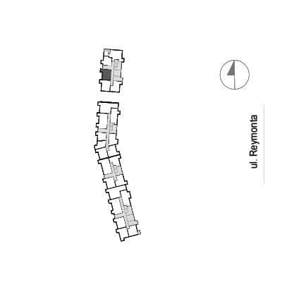 Przystań Reymonta – inwestycja Archicom - lokal WR2 1/0/3/2a, budynek WR2
