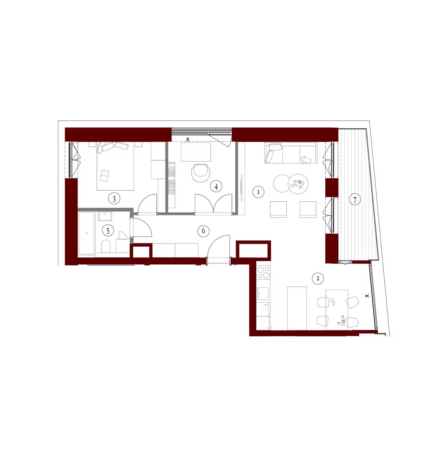 Apartamenty Gutenberga - lokal FE 160, budynek F