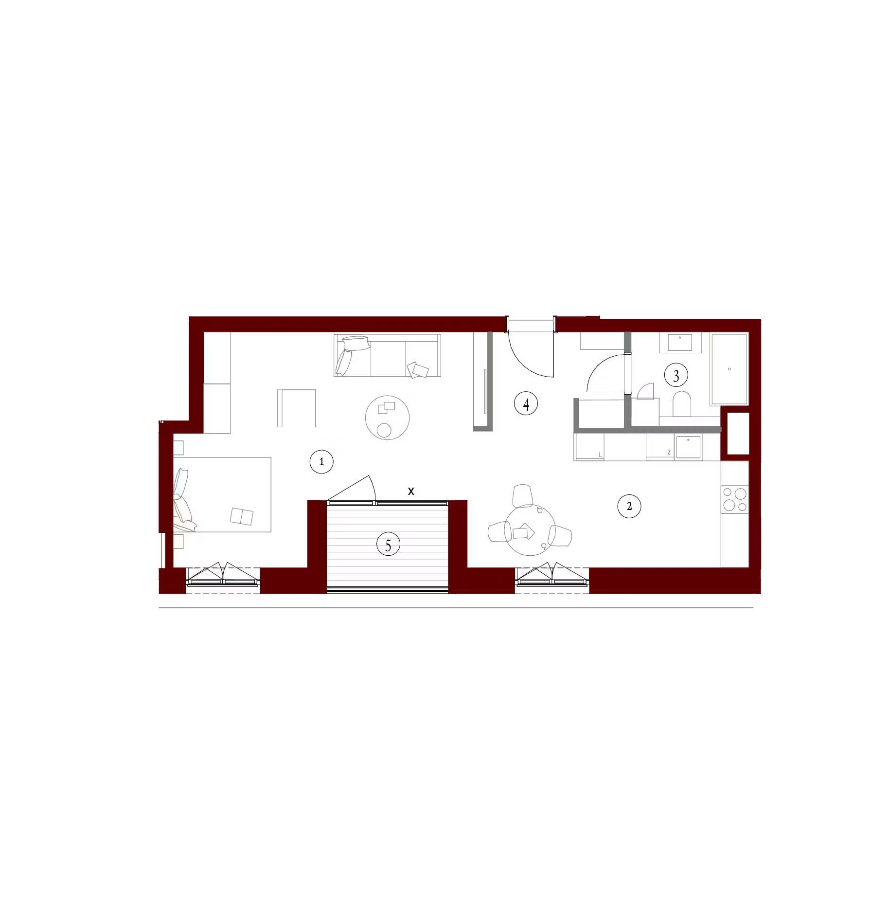 Apartamenty Gutenberga - lokal FE 147, budynek F