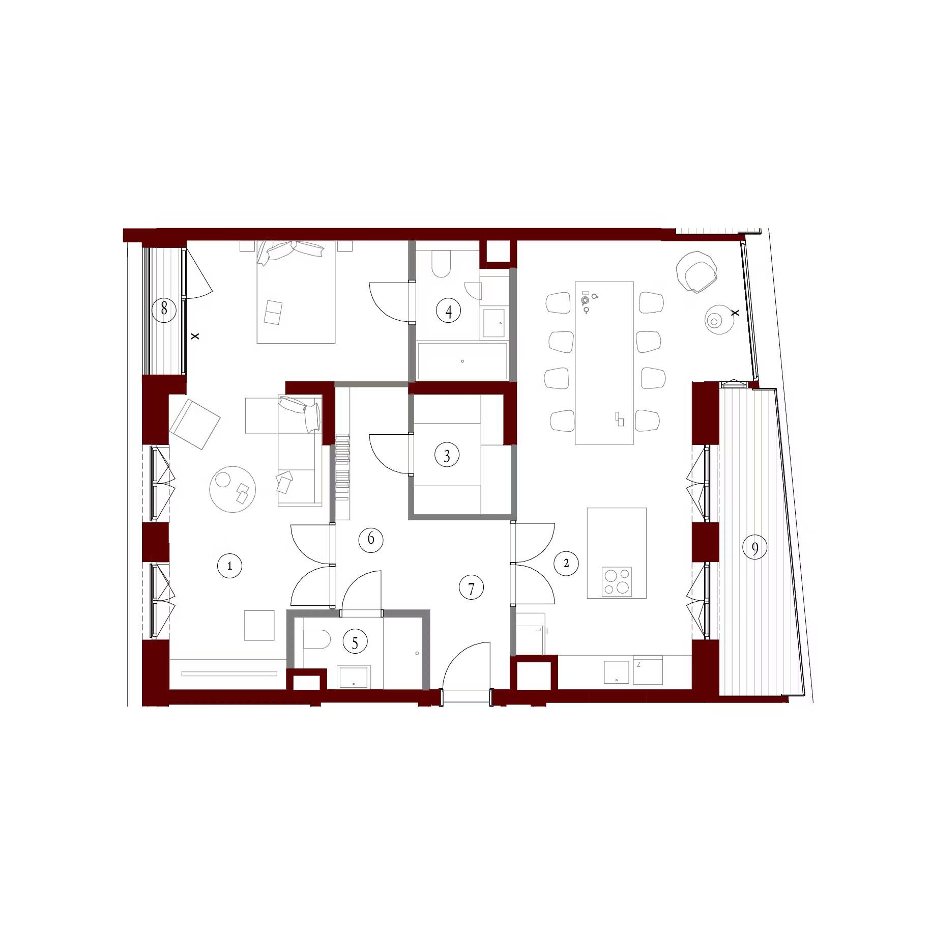 Apartamenty Gutenberga - lokal FE 146, budynek F