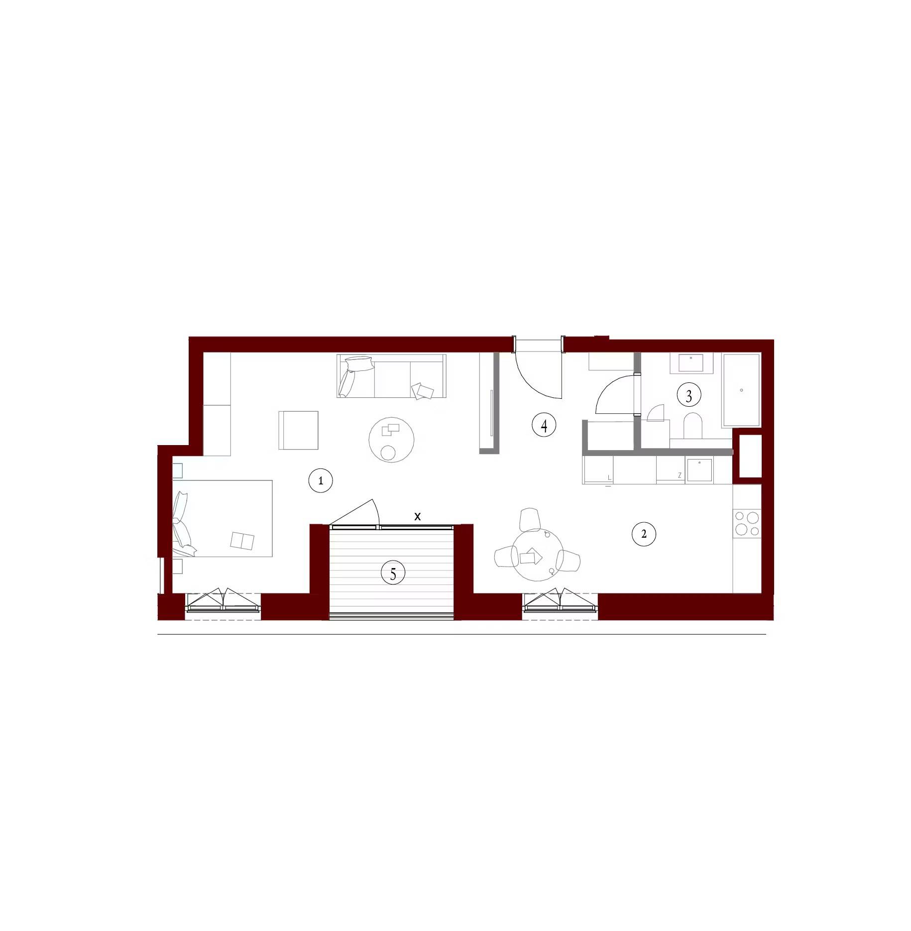 Apartamenty Gutenberga - lokal FE 143, budynek F