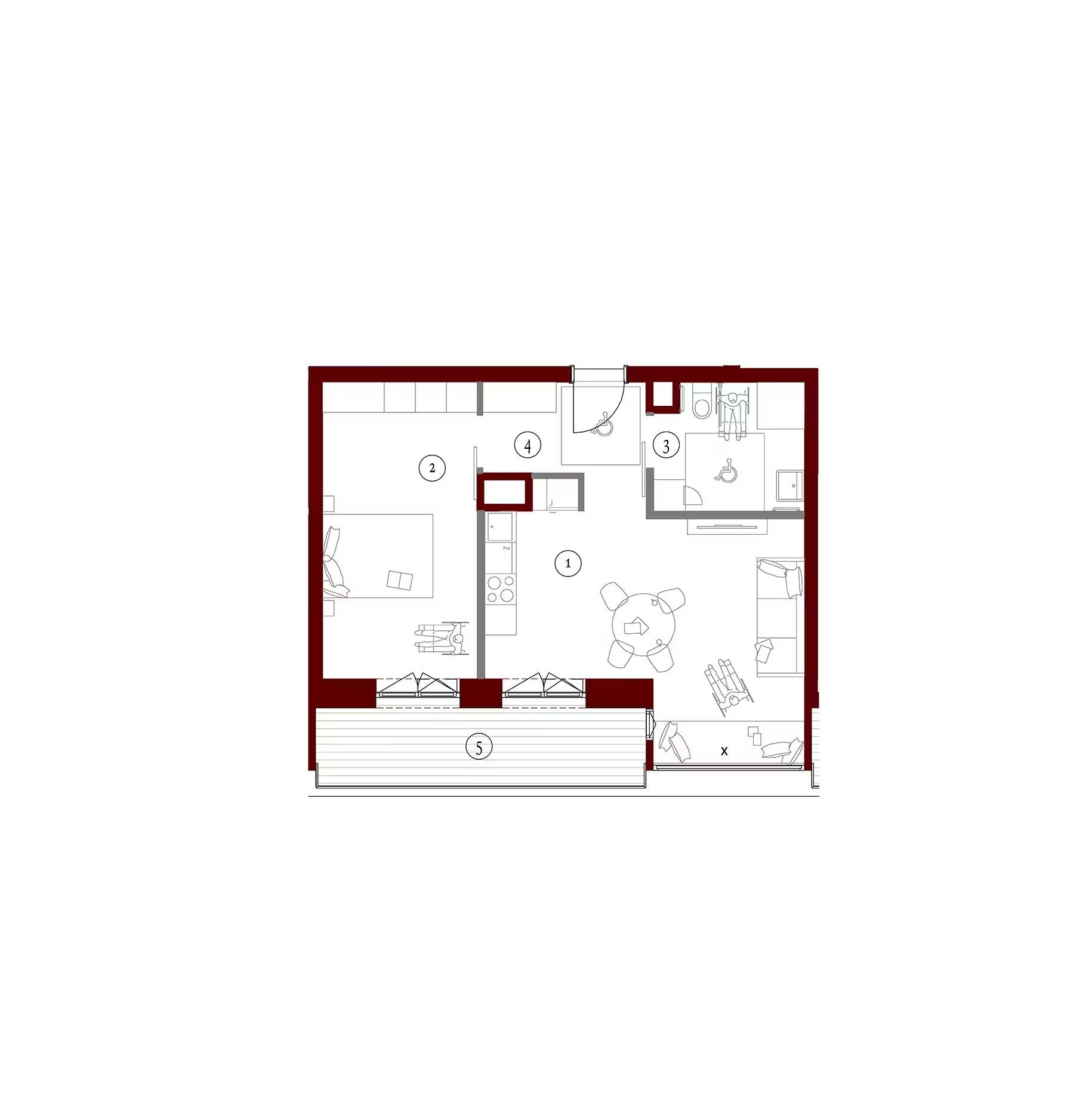 Apartamenty Gutenberga - lokal FC 77, budynek F