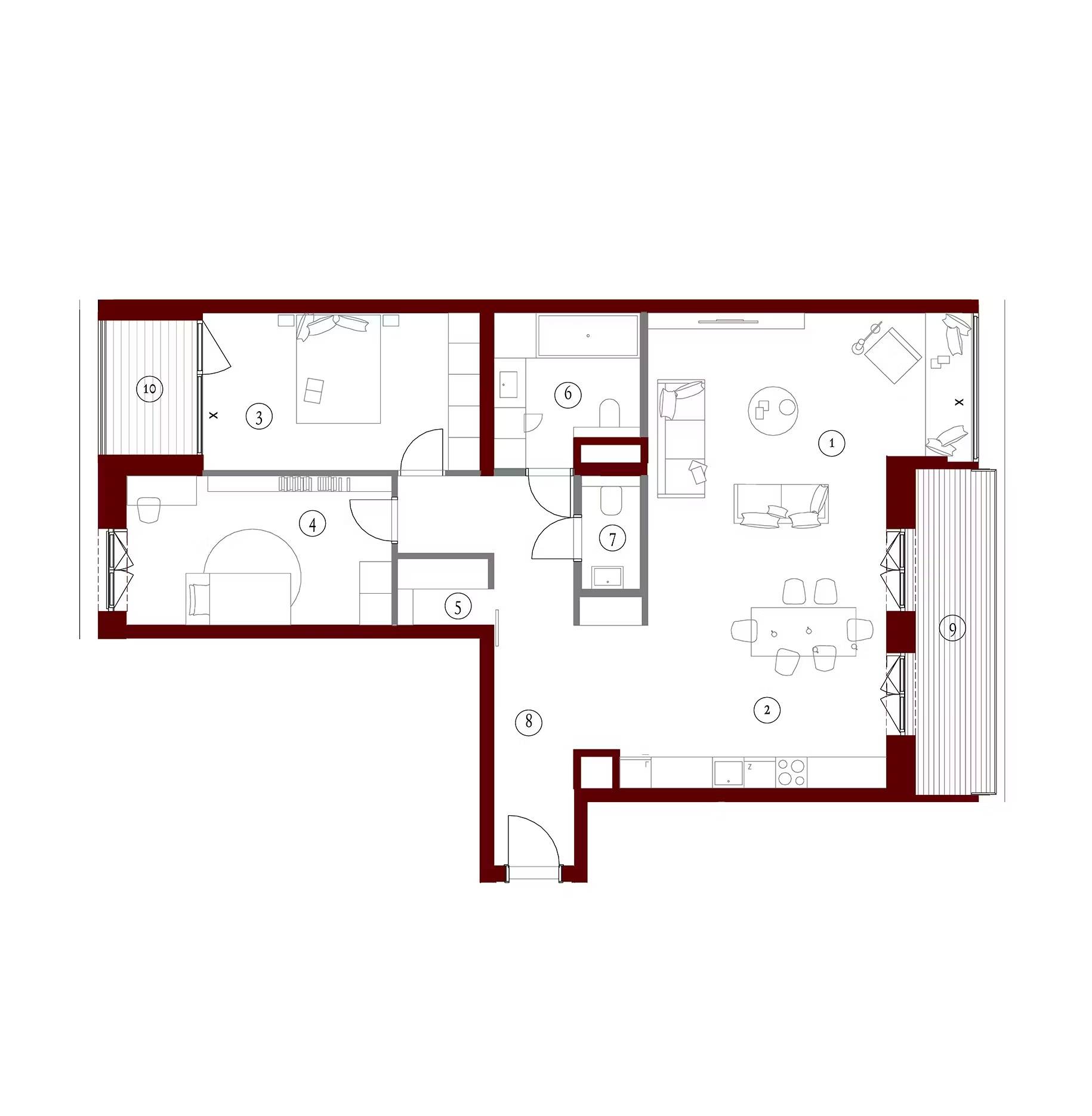 Apartamenty Gutenberga - lokal FC 74, budynek F