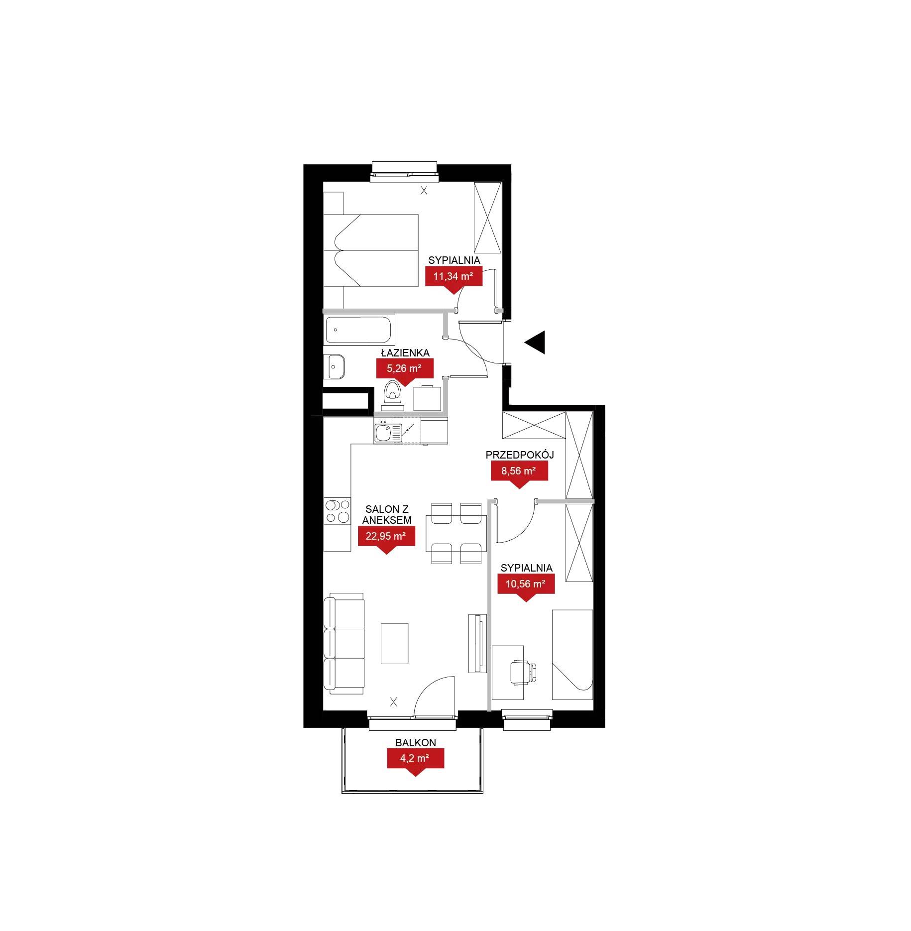 Zenit – inwestycja Archicom - lokal 1Cb2 114, budynek 1Cb