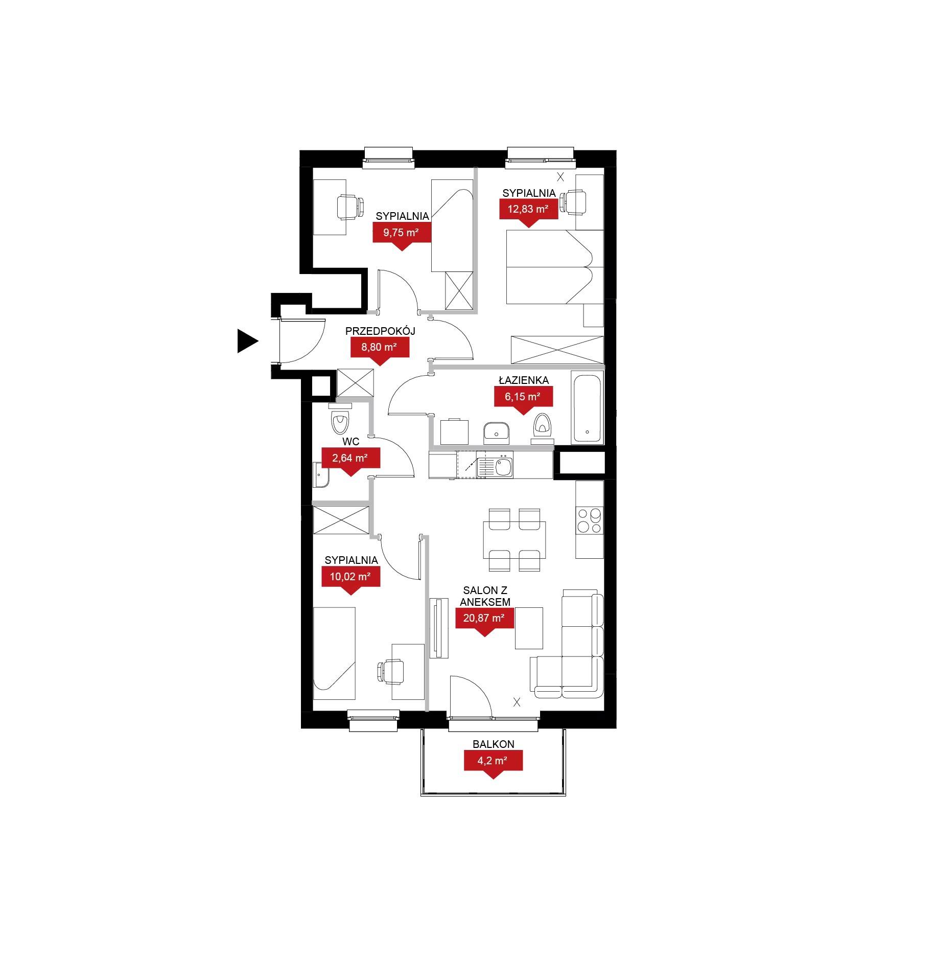 Zenit – inwestycja Archicom - lokal 1Cb2 106, budynek 1Cb