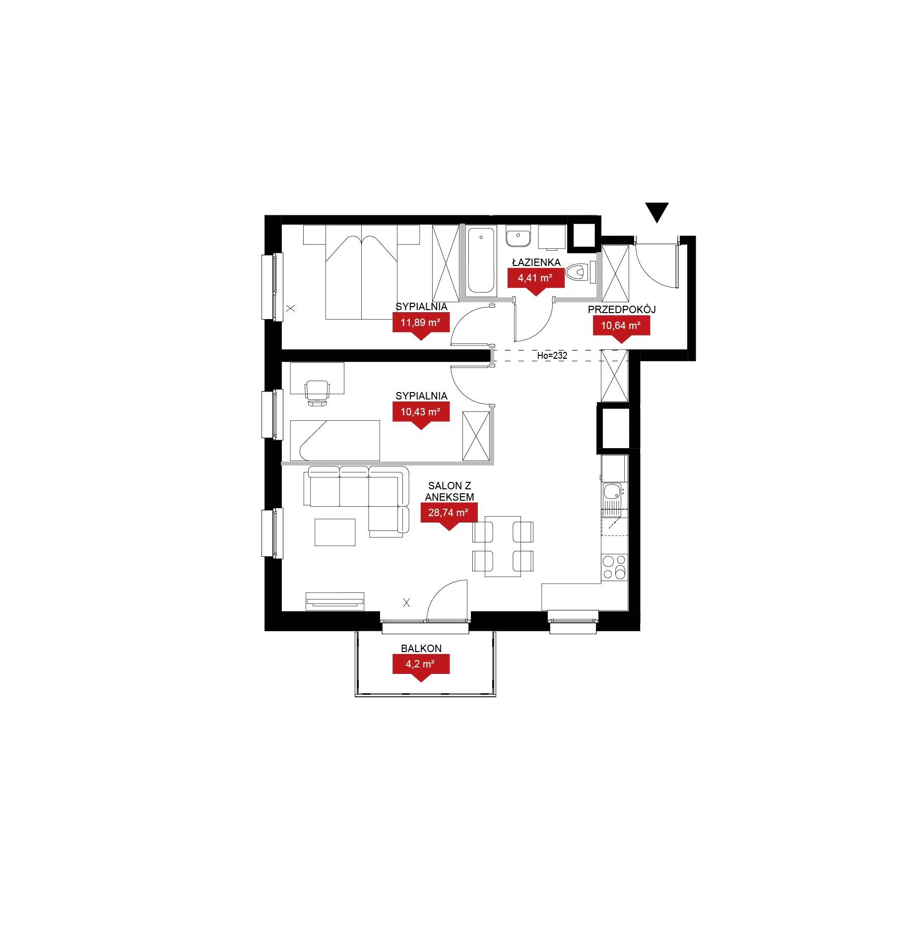 Zenit – inwestycja Archicom - lokal 1Cb3 203, budynek 1Cb