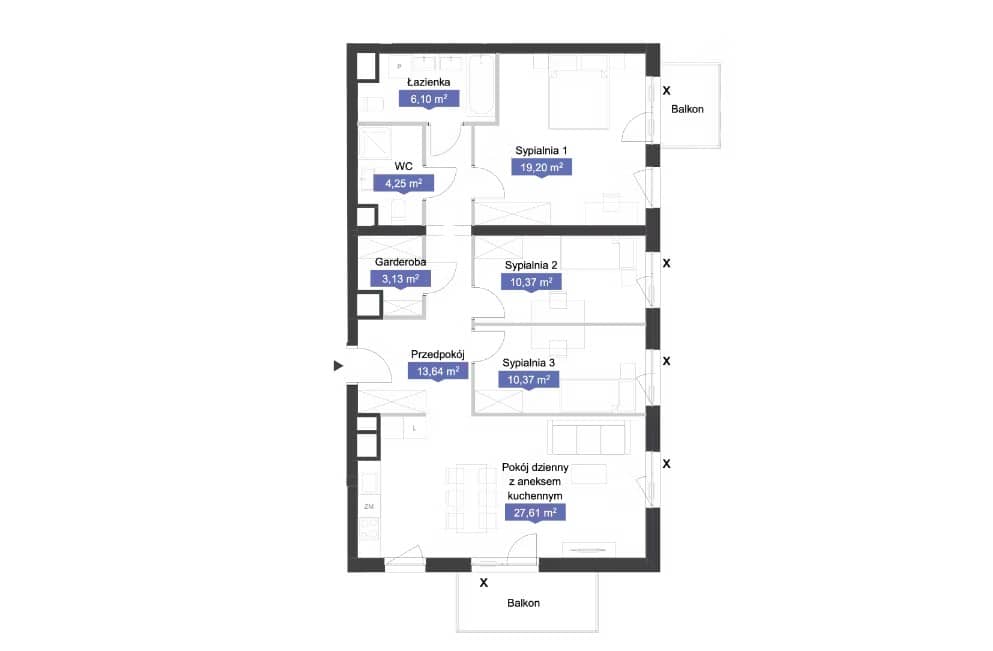Osiedle Kolektyw – inwestycja Archicom - lokal A3 121, budynek A