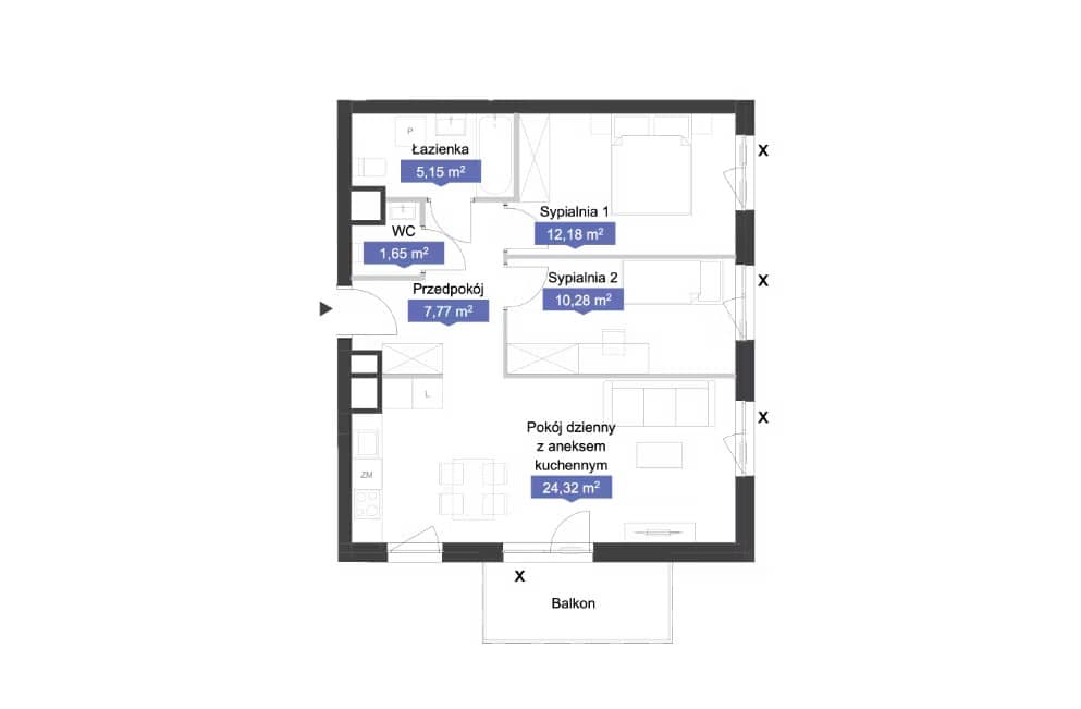 Osiedle Kolektyw – inwestycja Archicom - lokal A3 105, budynek A