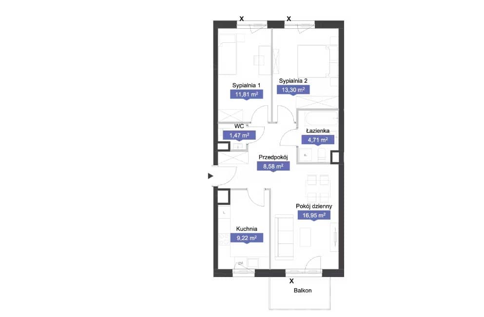 Osiedle Kolektyw – inwestycja Archicom - lokal A2 58, budynek A