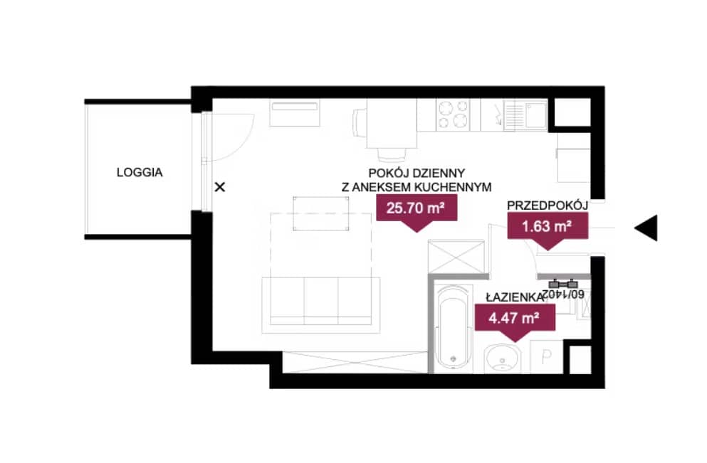 Wieża Jeżyce – inwestycja Archicom - lokal GB 173, budynek G