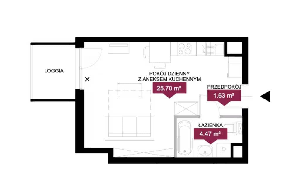 Wieża Jeżyce – inwestycja Archicom - lokal GB 153, budynek G