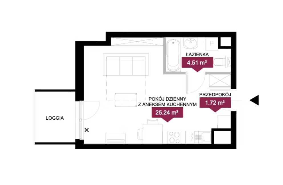Wieża Jeżyce – inwestycja Archicom - lokal GA 91, budynek G