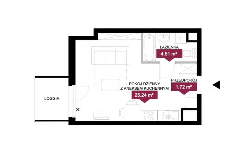 Wieża Jeżyce – inwestycja Archicom - lokal GA 71, budynek G