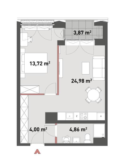 Żelazna 54 – inwestycja Matexi - lokal A.06.12, budynek 54