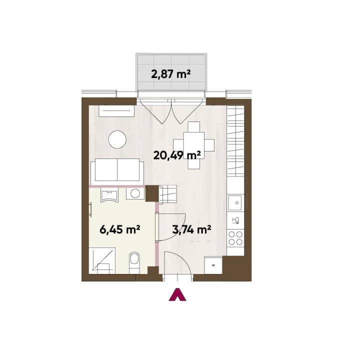 Apartamenty Józefińska 16 - lokal B.02.01, budynek 16