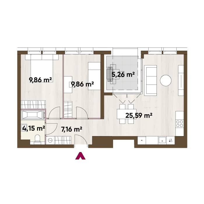 Apartamenty Józefińska 16 - lokal A.03.03, budynek 16