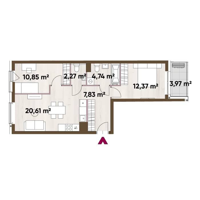 Apartamenty Józefińska 16 - lokal B.01.05, budynek 16