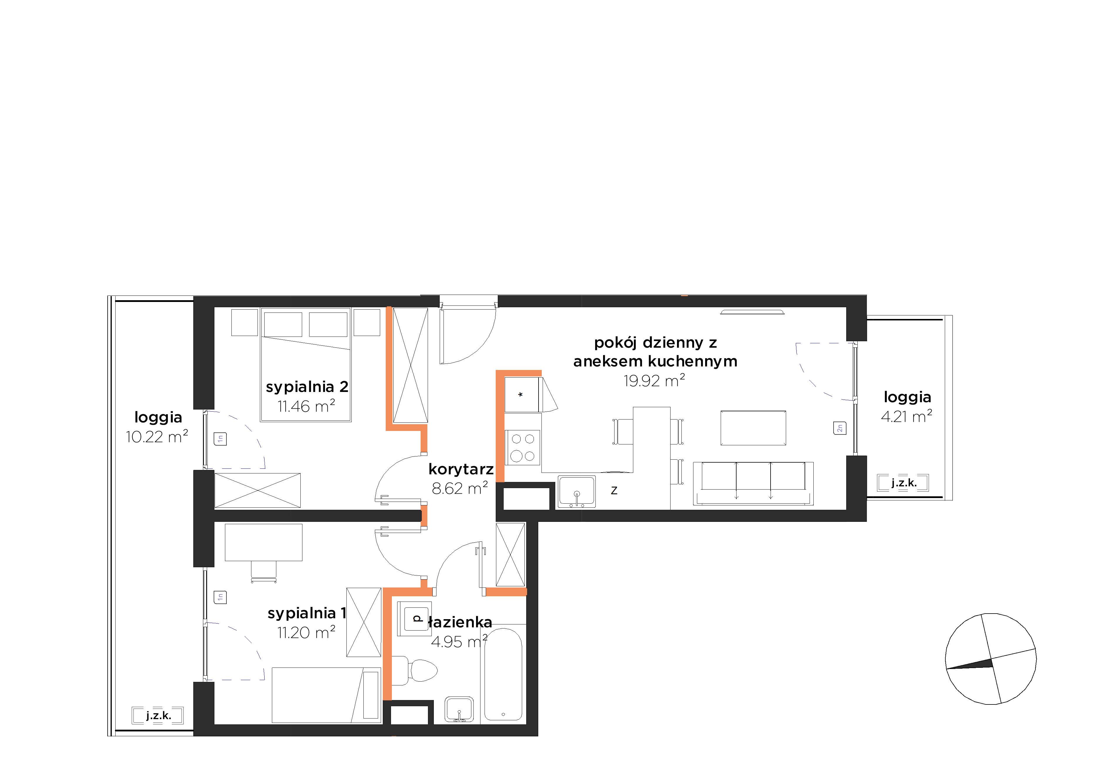 Kosmos – inwestycja Marvipol - lokal B-02-16-K4
