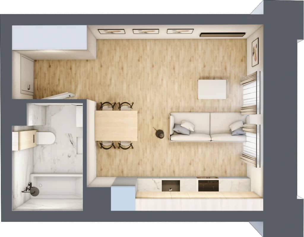 Mieszczańska Park – inwestycja Rafin Developer - lokal 01.2.M05