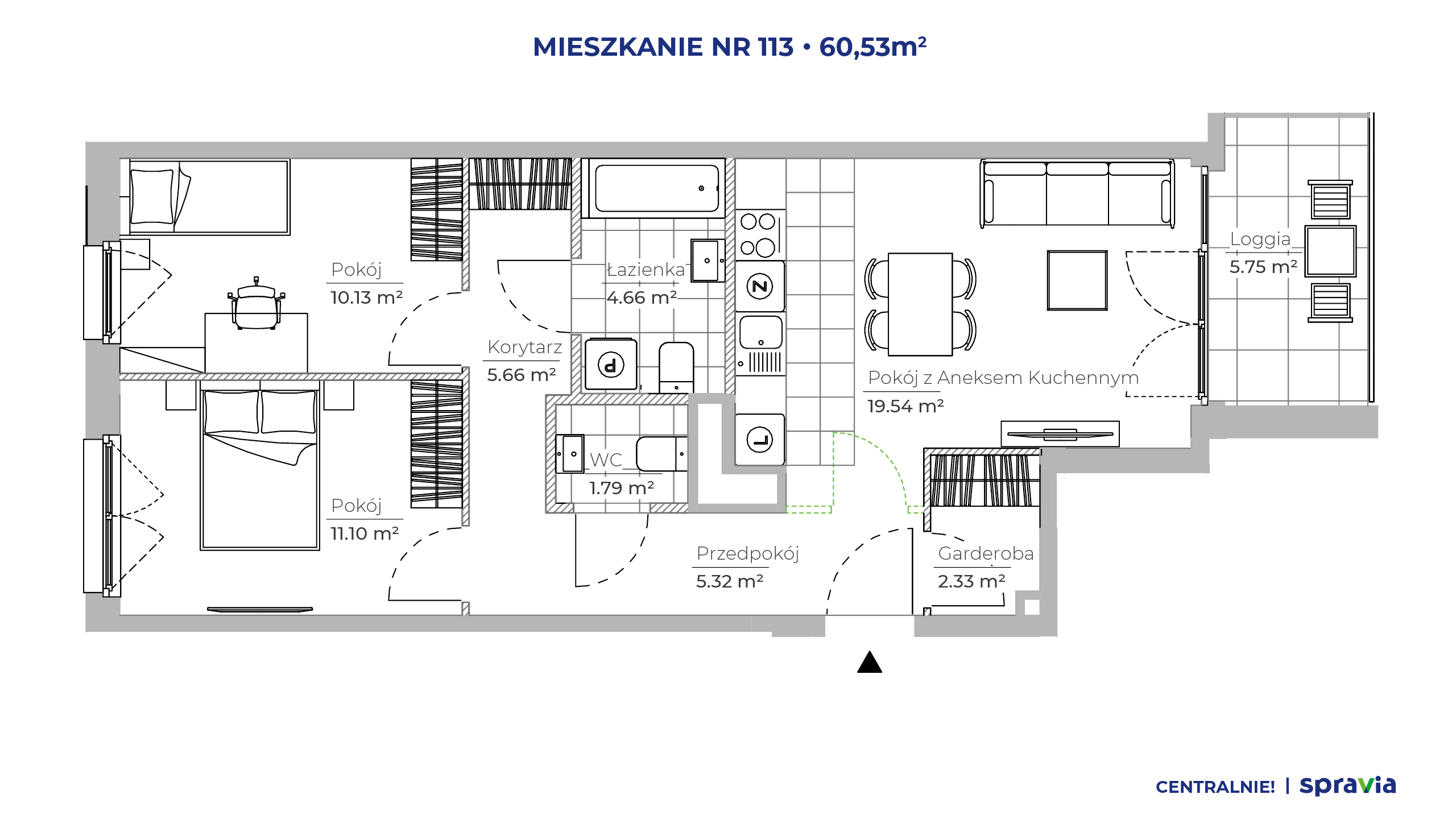 Centralnie! Czyżyny – inwestycja Spravia - lokal 113, budynek 51E