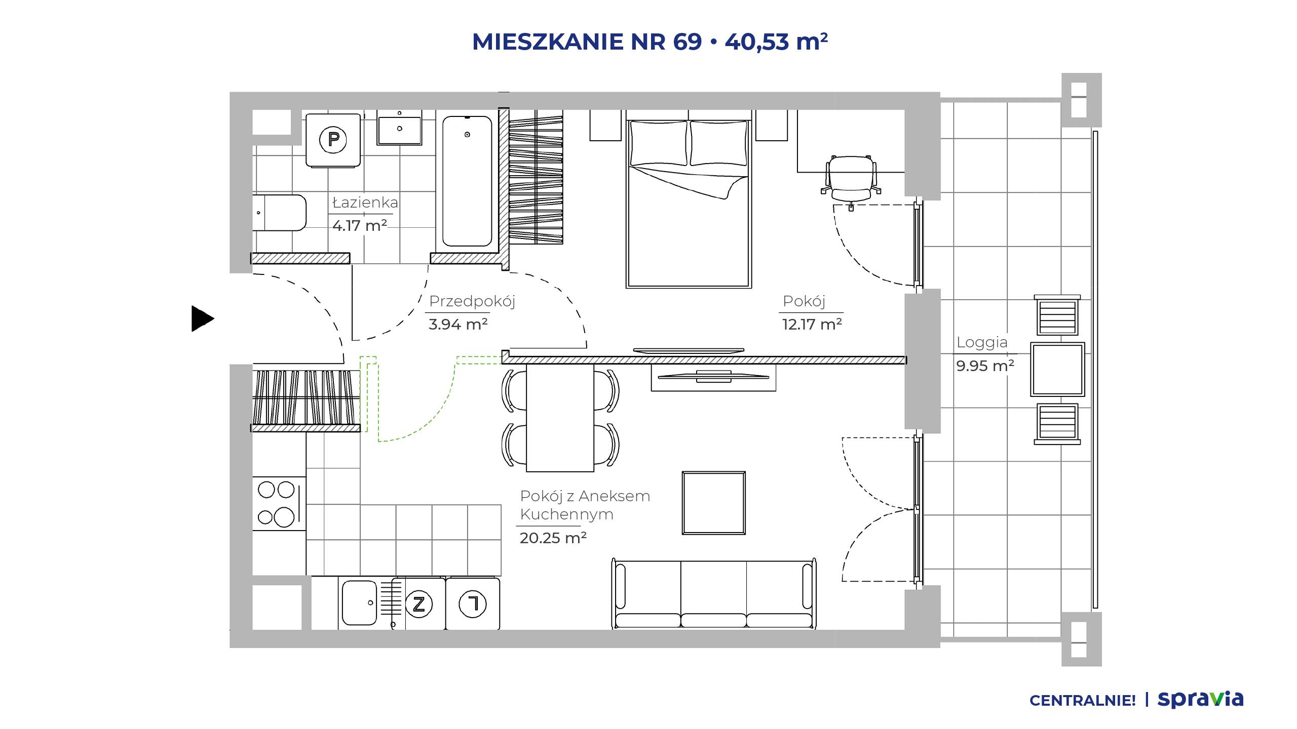 Centralnie! Czyżyny – inwestycja Spravia - lokal 69, budynek 51D