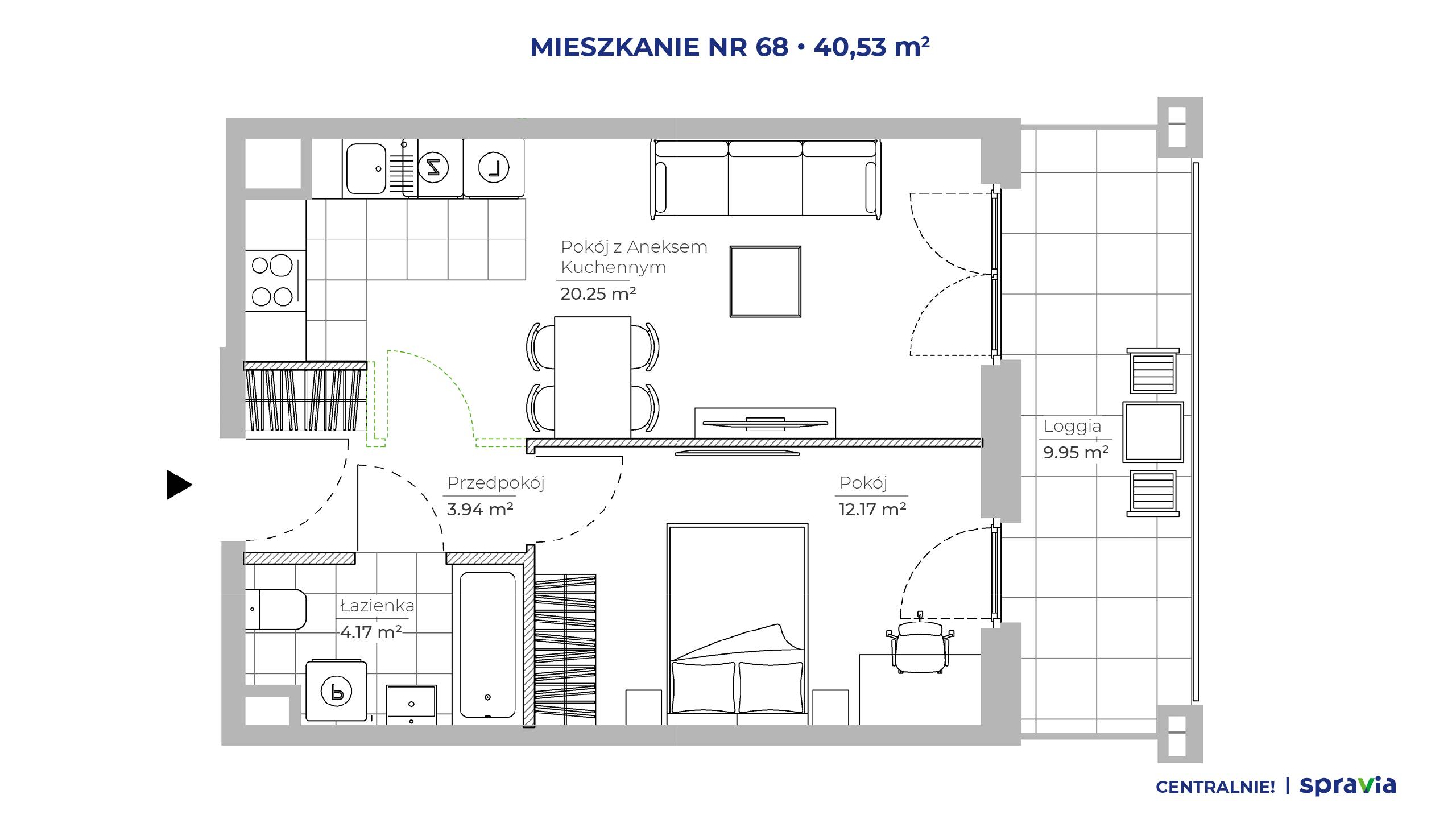 Centralnie! Czyżyny – inwestycja Spravia - lokal 68, budynek 51D