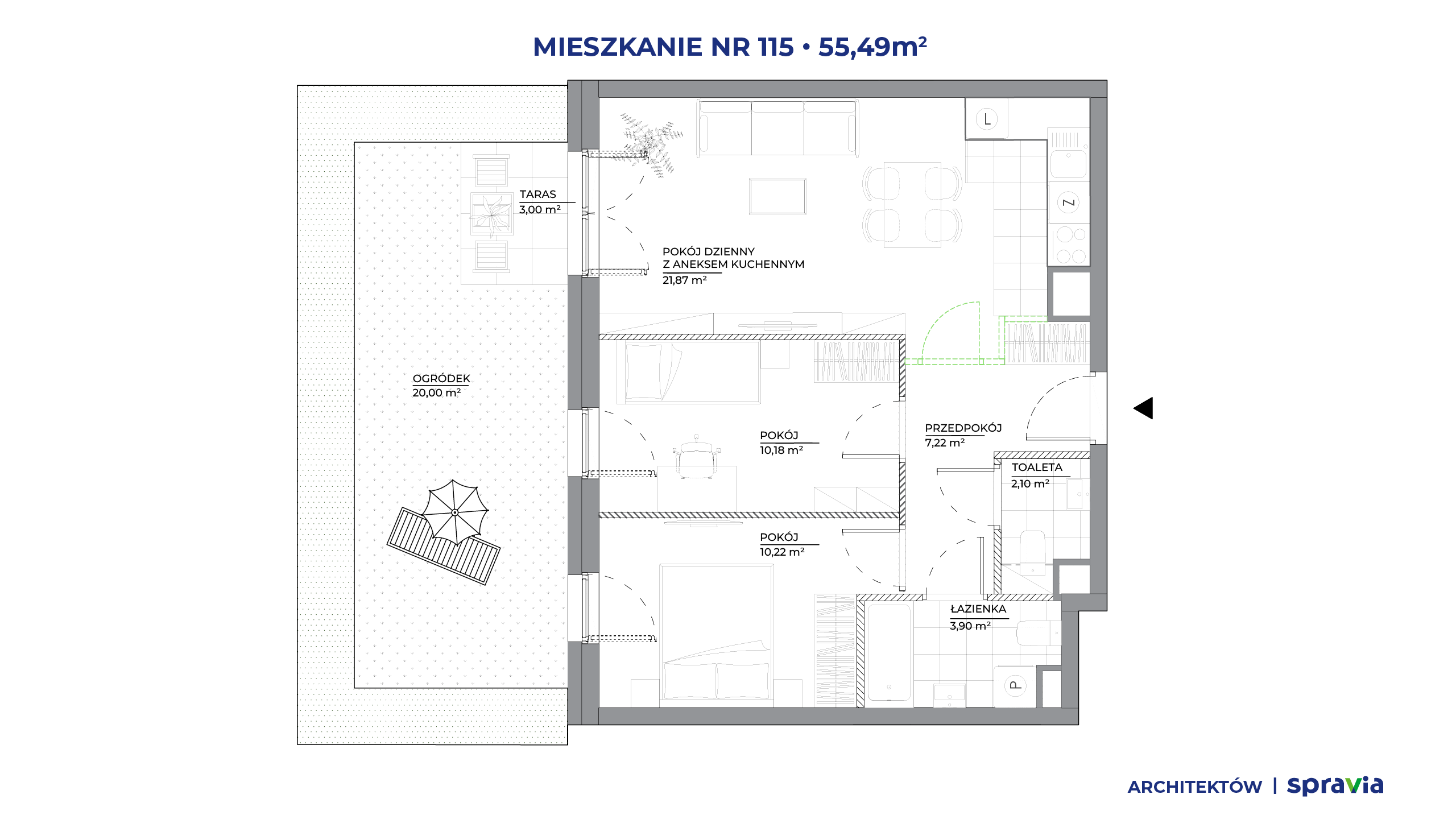 Architektów – inwestycja Spravia - lokal 115, budynek A
