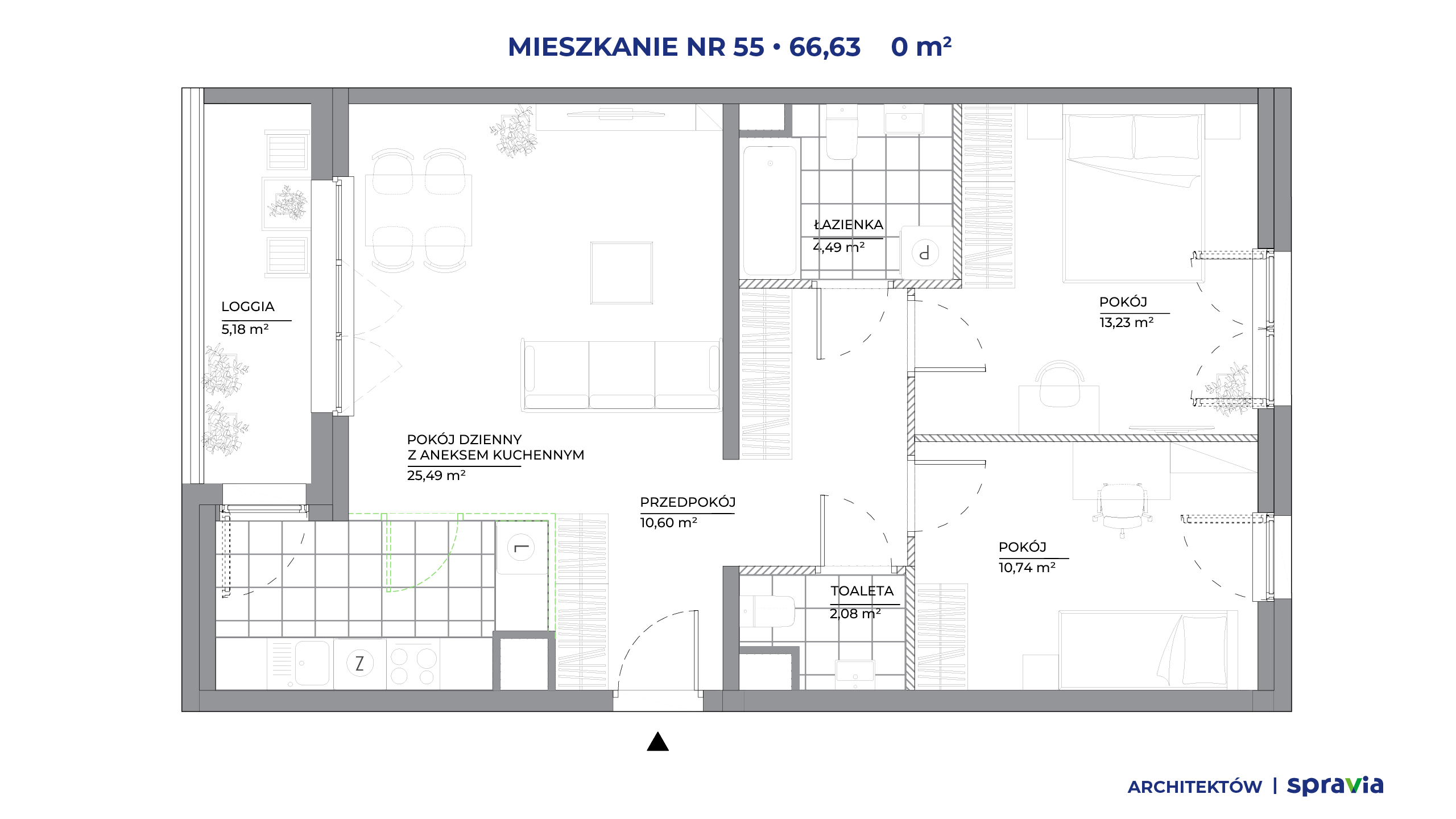 Architektów – inwestycja Spravia - lokal 55, budynek B1