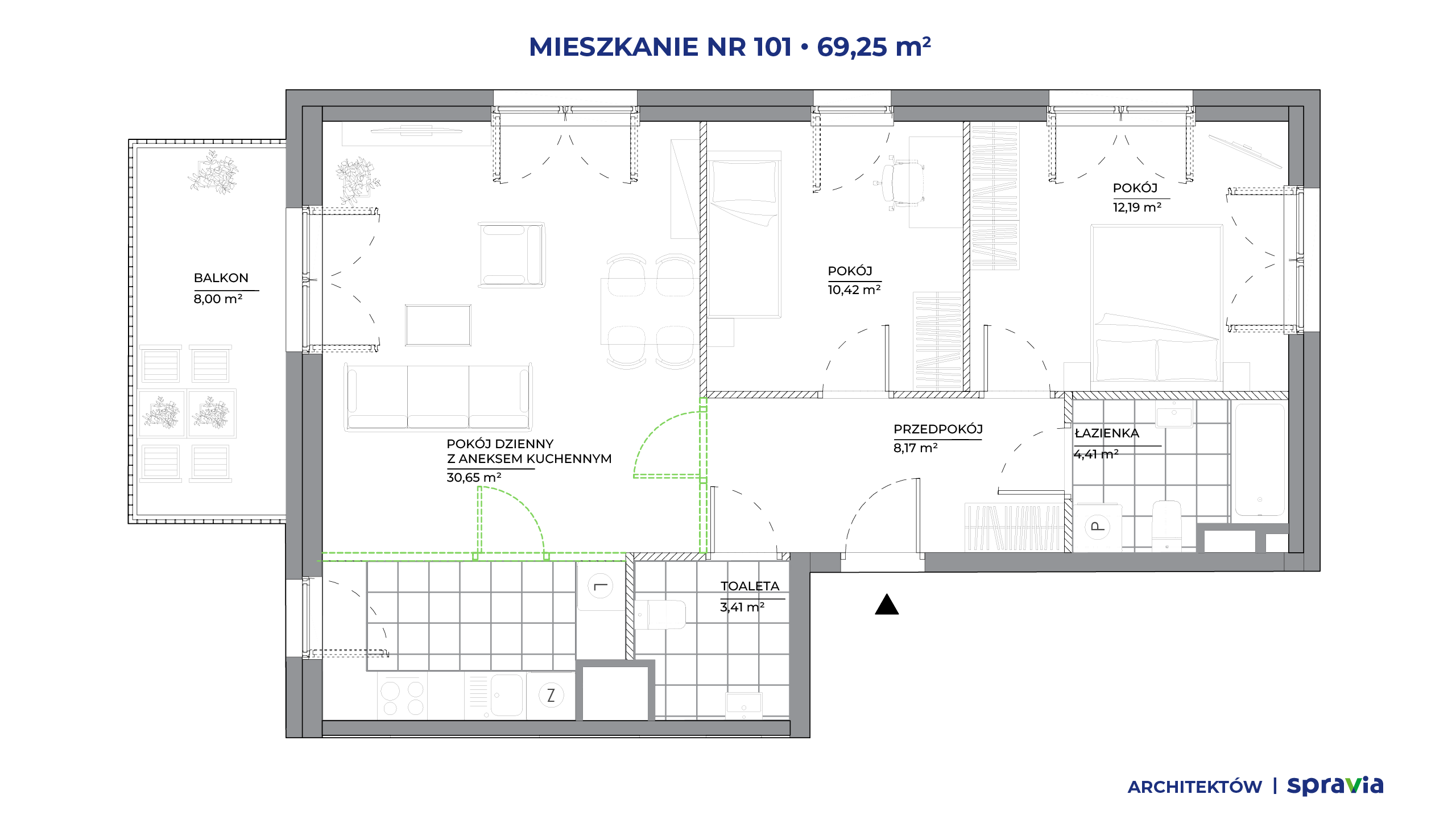 Architektów – inwestycja Spravia - lokal 101, budynek B1