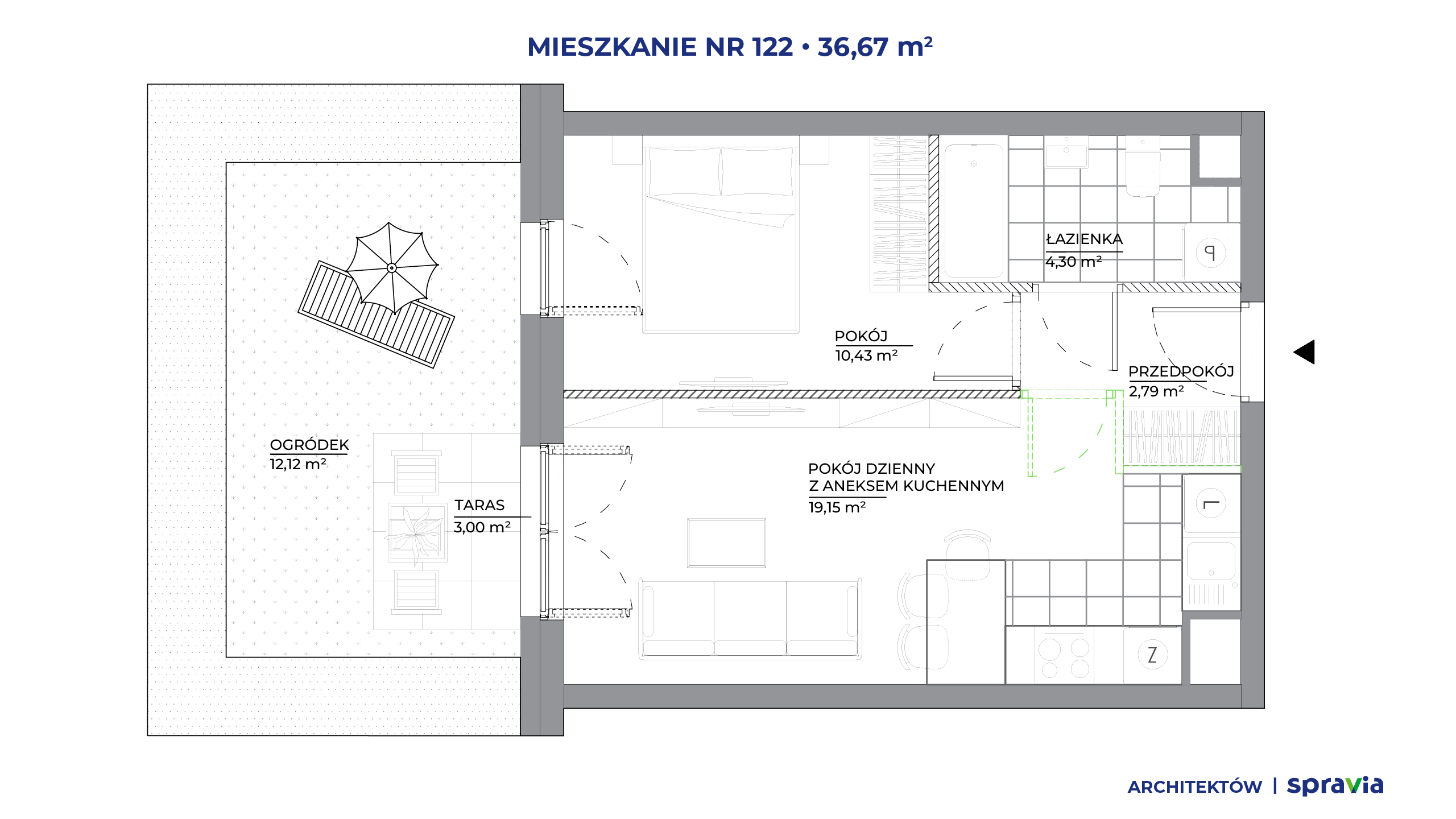 Architektów – inwestycja Spravia - lokal 122, budynek A