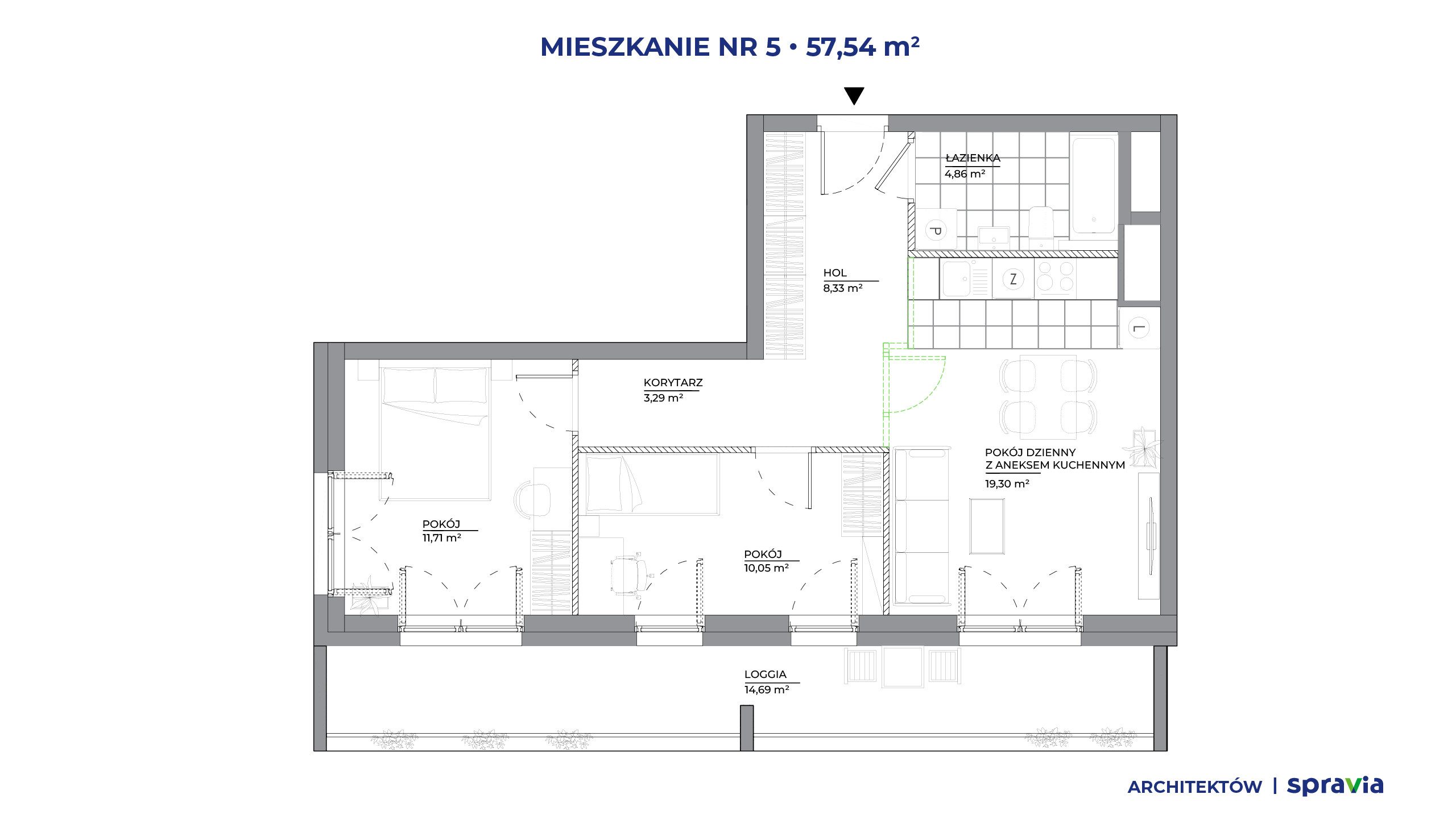 Architektów – inwestycja Spravia - lokal 5, budynek B1