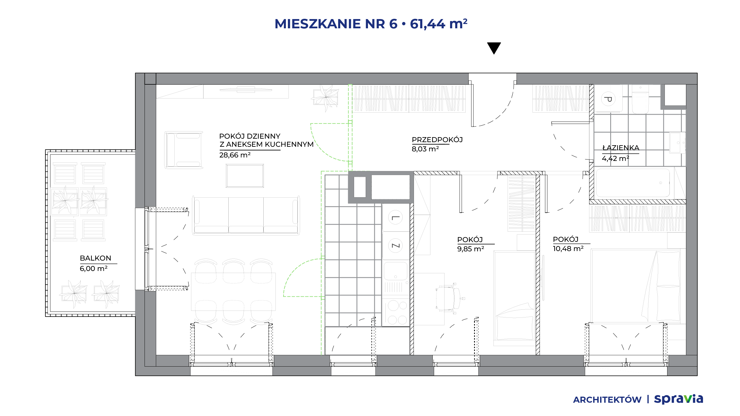 Architektów – inwestycja Spravia - lokal 6, budynek B1