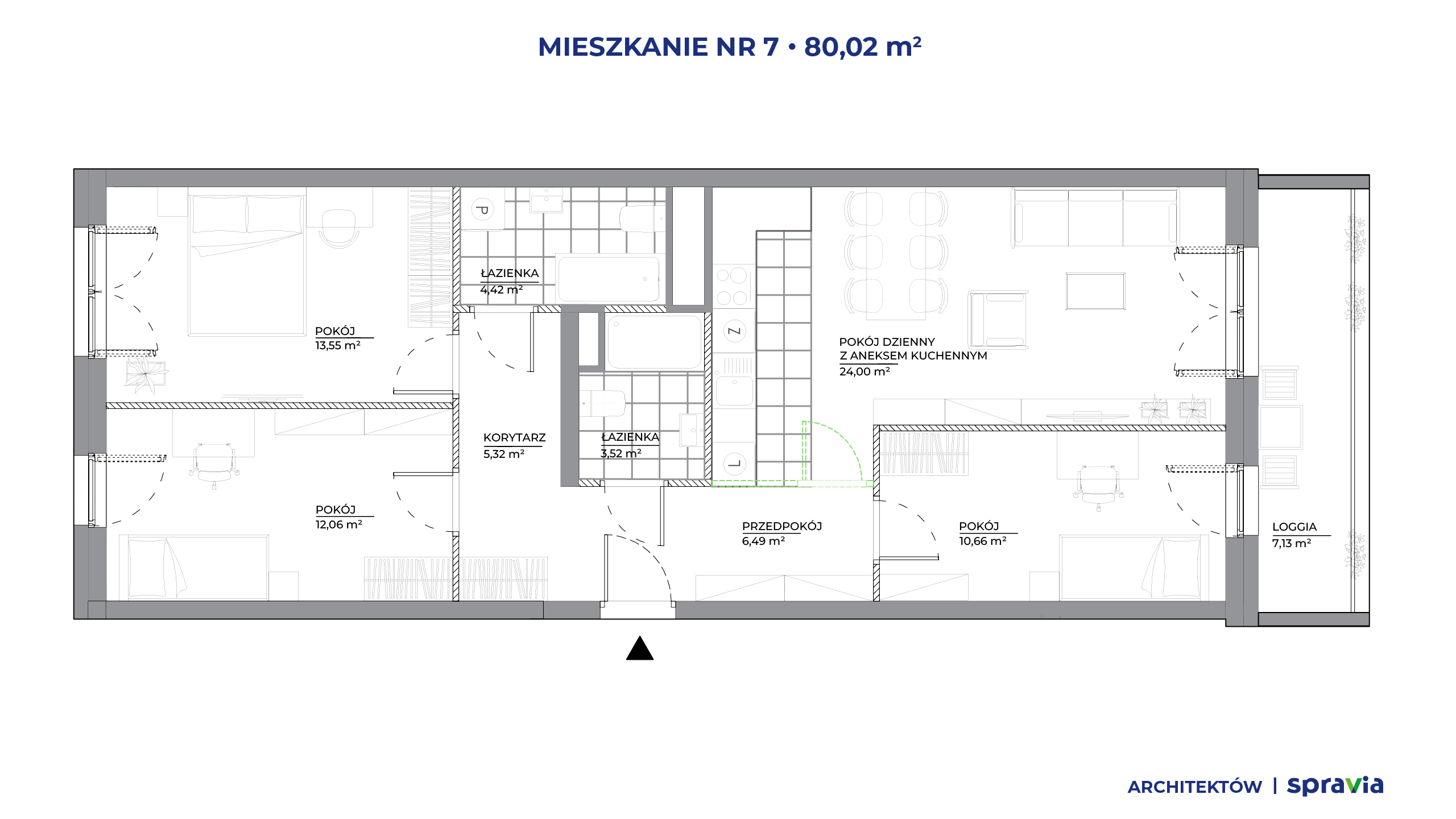 Architektów – inwestycja Spravia - lokal 7, budynek B1