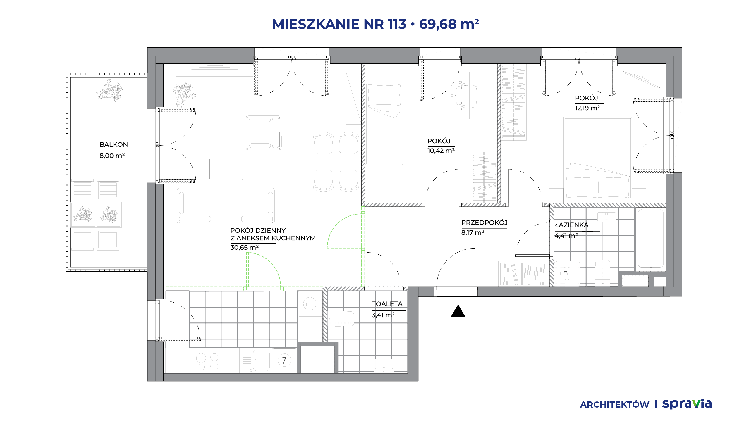 Architektów – inwestycja Spravia - lokal 113, budynek B1