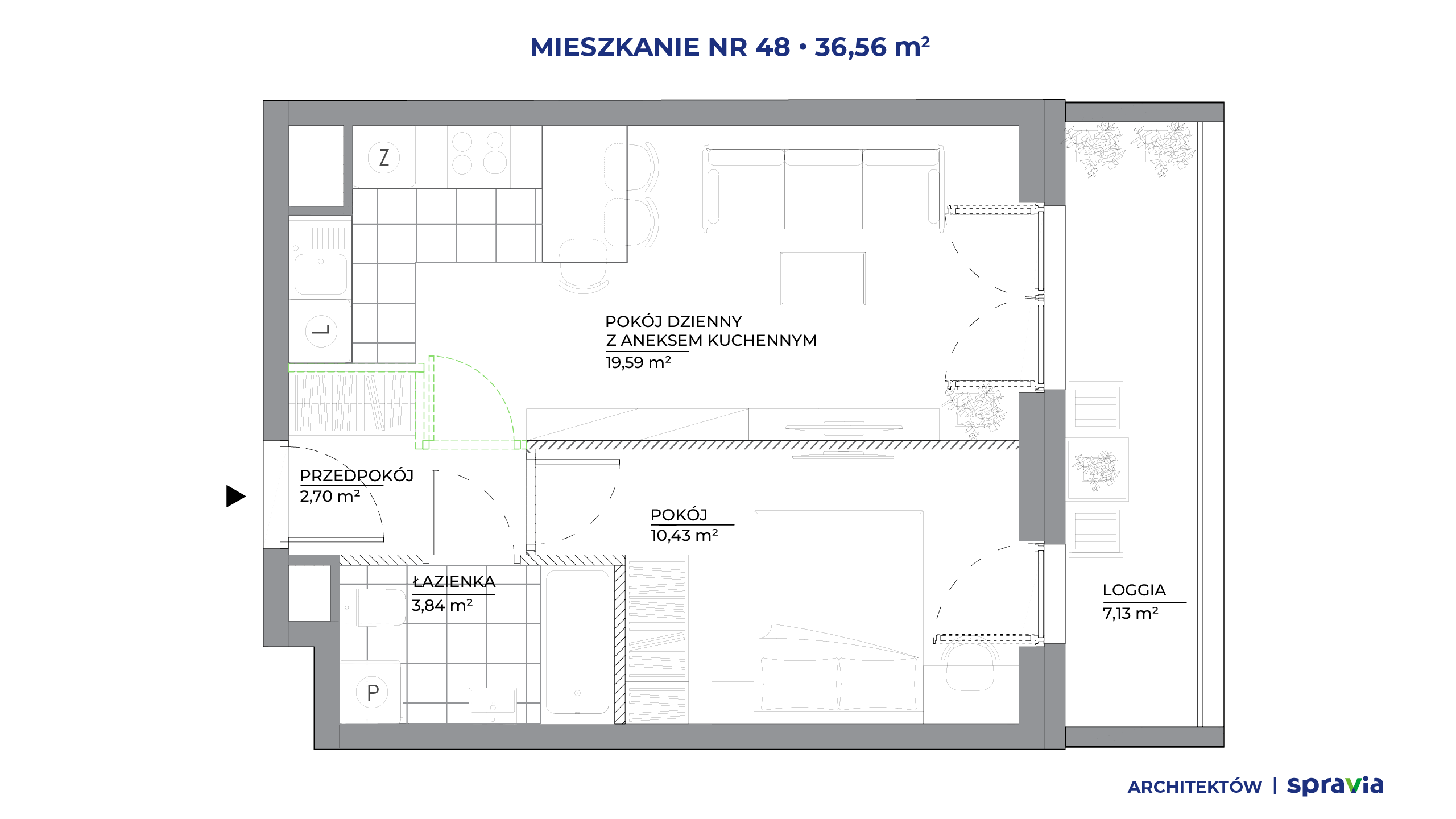 Architektów – inwestycja Spravia - lokal 48, budynek B1