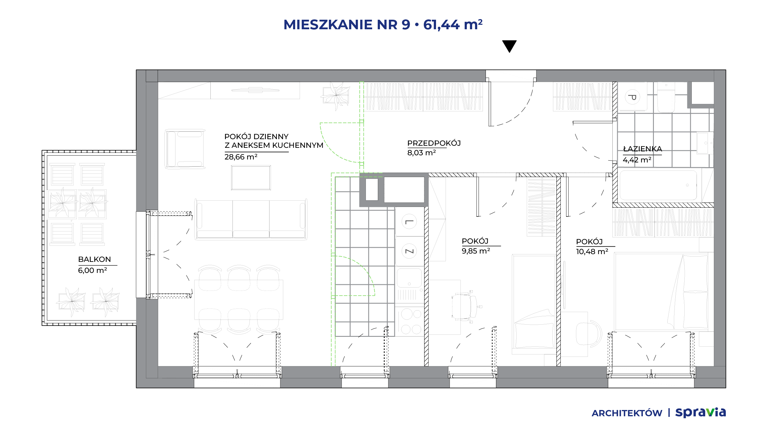 Architektów – inwestycja Spravia - lokal 9, budynek B1