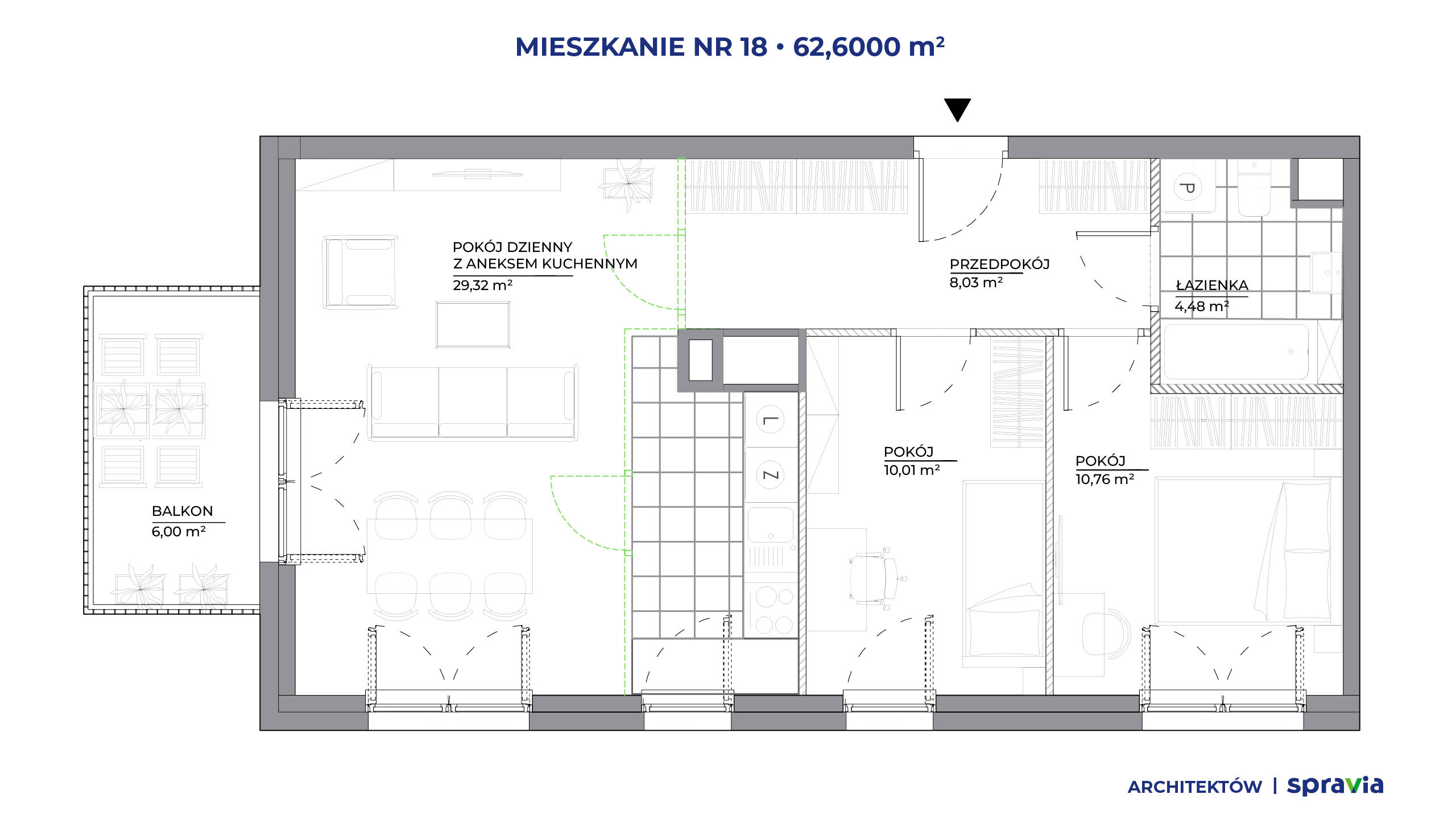 Architektów – inwestycja Spravia - lokal 18, budynek B1