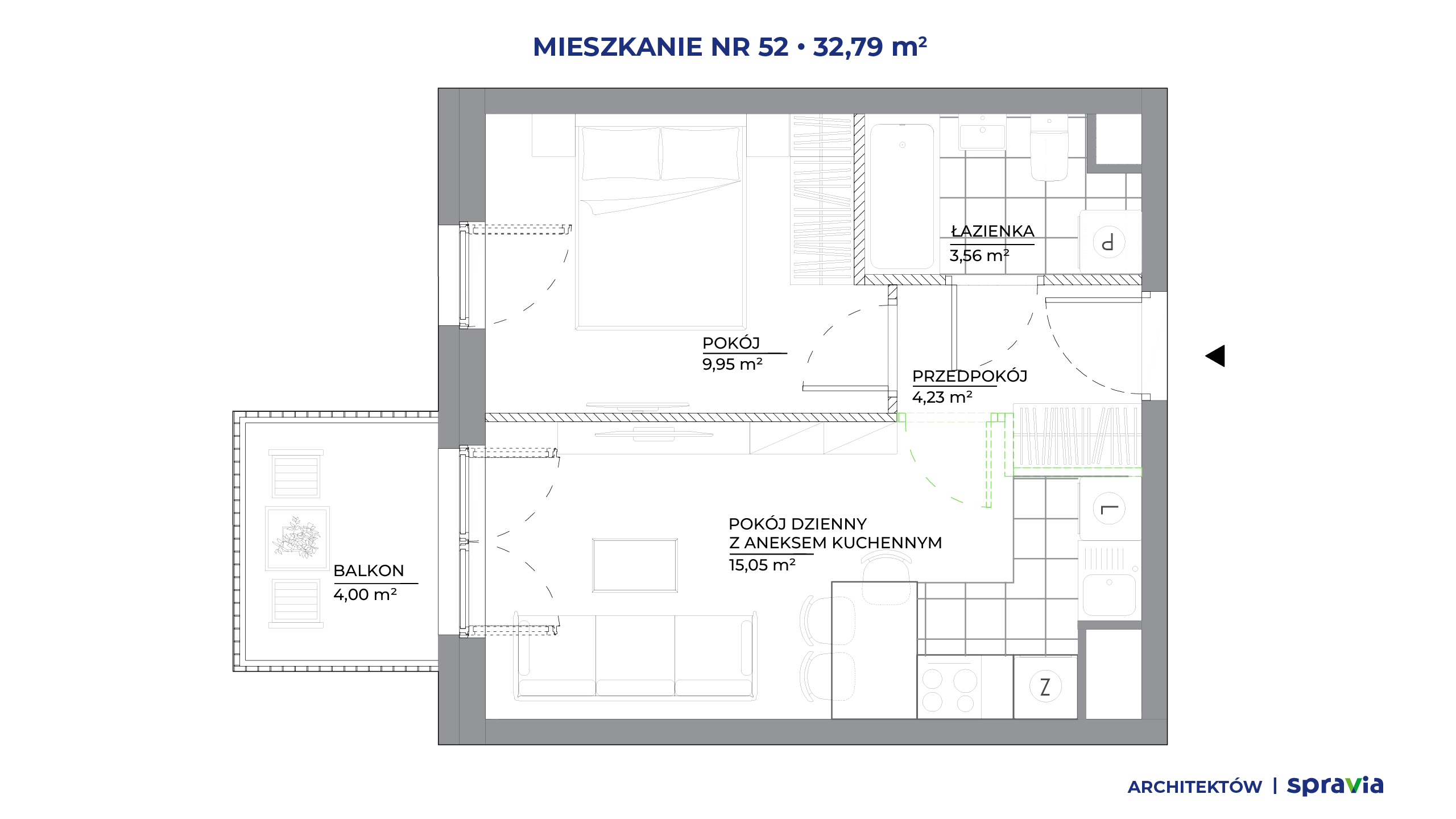 Architektów – inwestycja Spravia - lokal 52, budynek B1