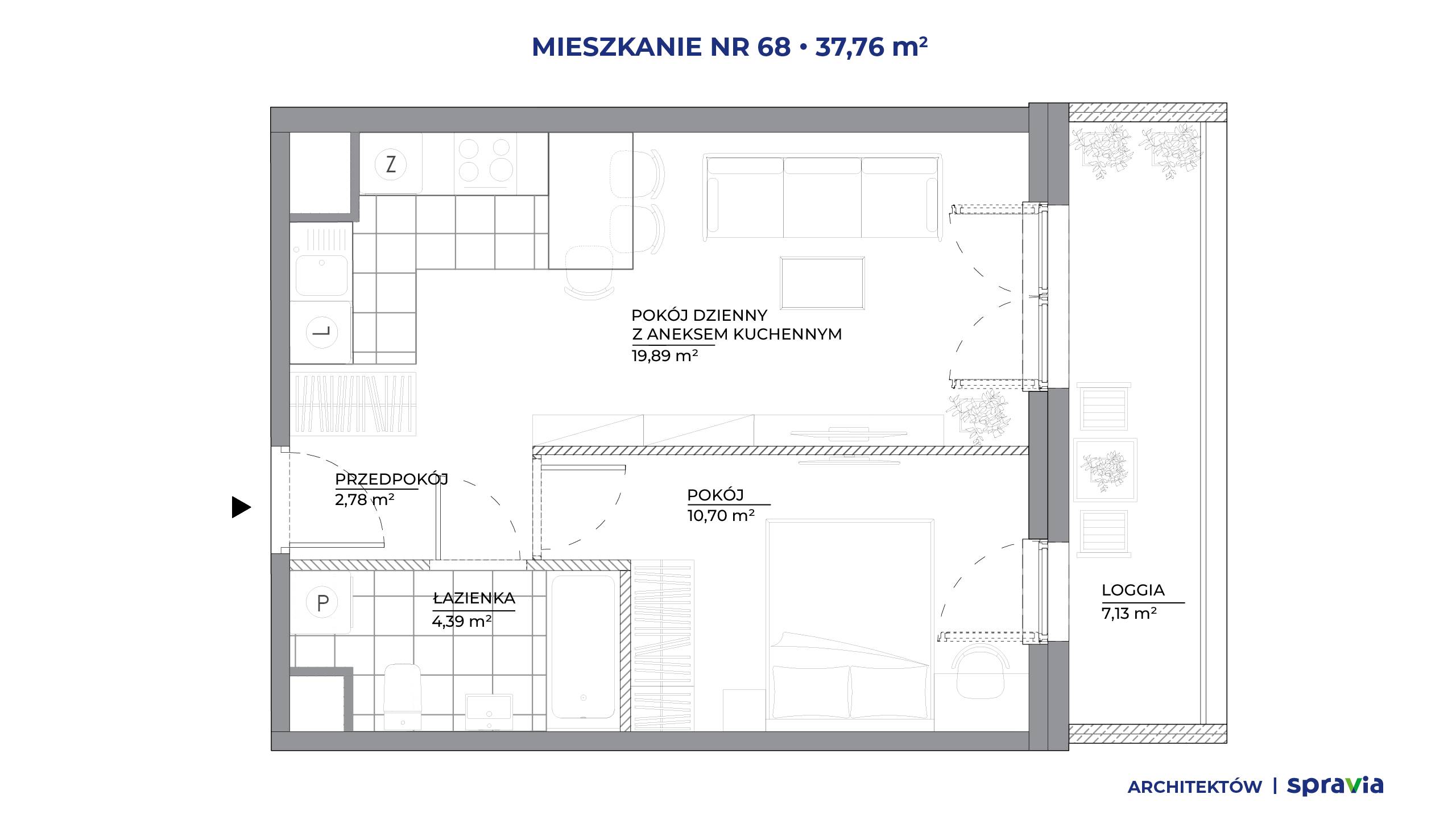 Architektów – inwestycja Spravia - lokal 68, budynek B1