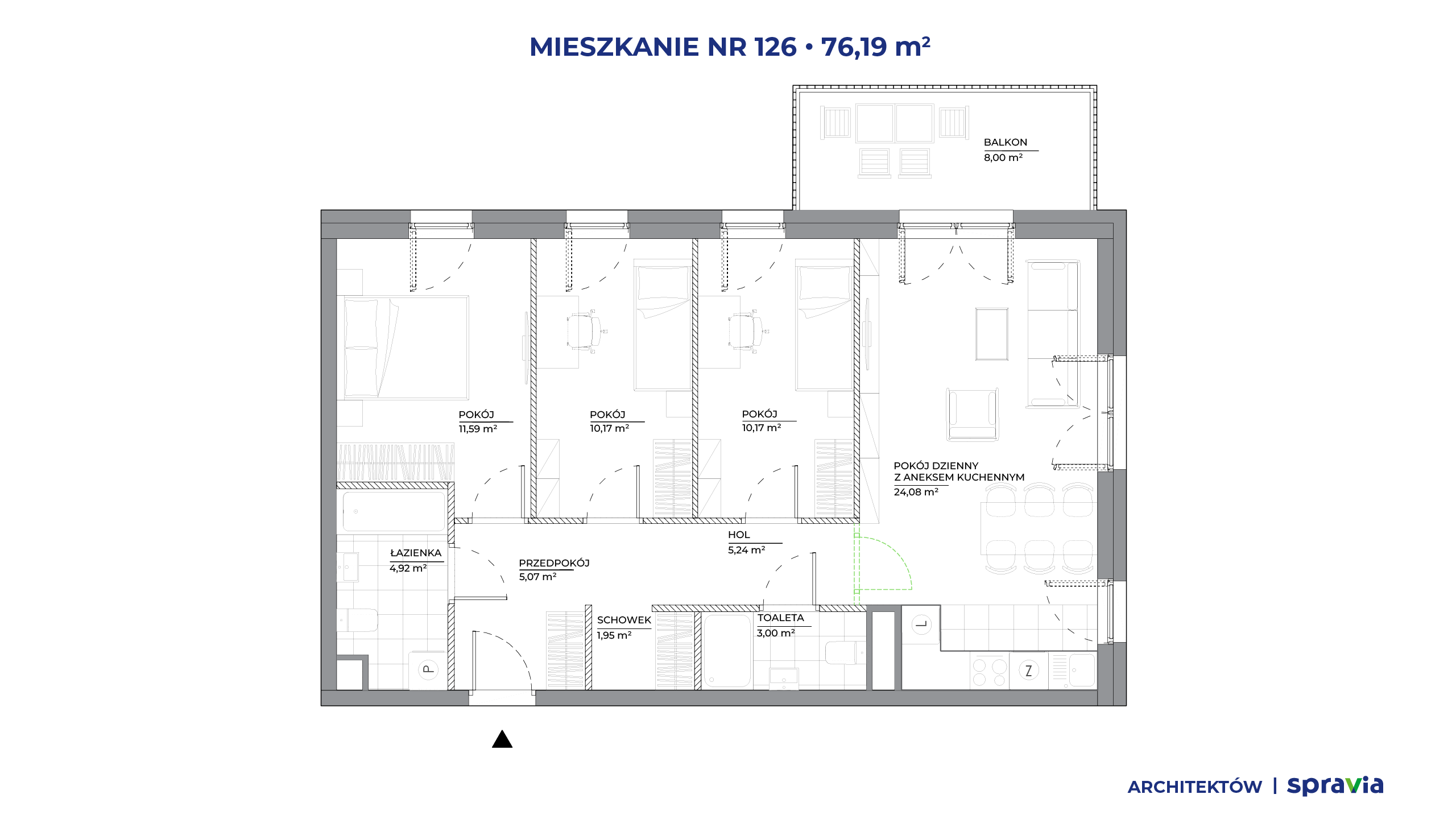 Architektów – inwestycja Spravia - lokal 126, budynek A