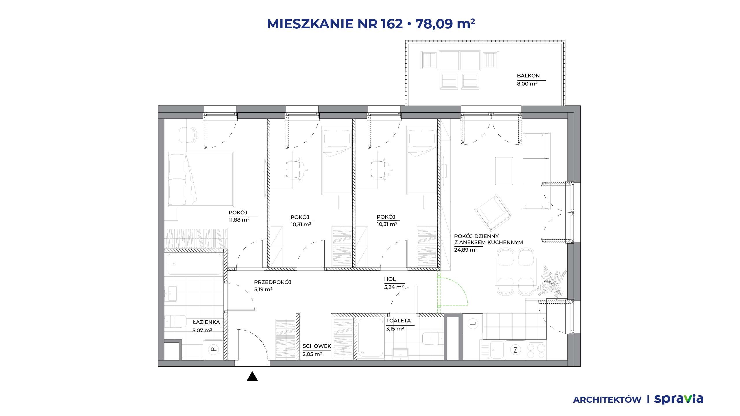 Architektów – inwestycja Spravia - lokal 162, budynek A