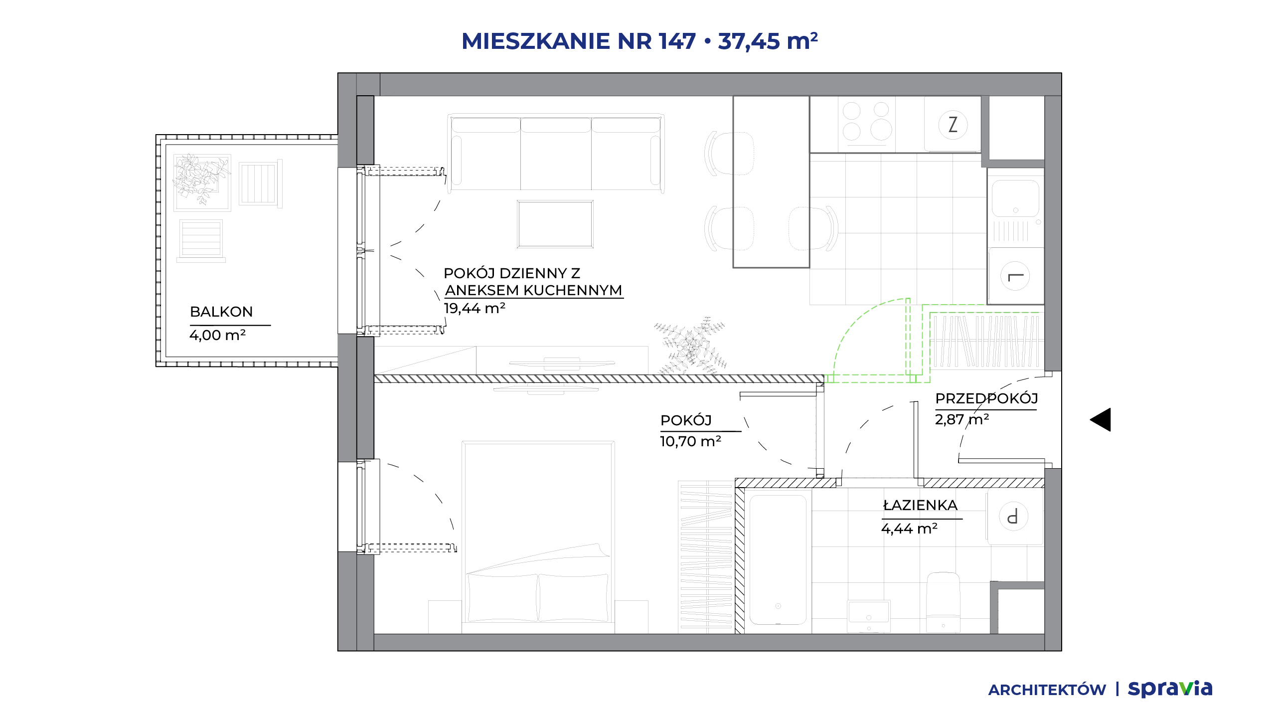 Architektów – inwestycja Spravia - lokal 147, budynek A
