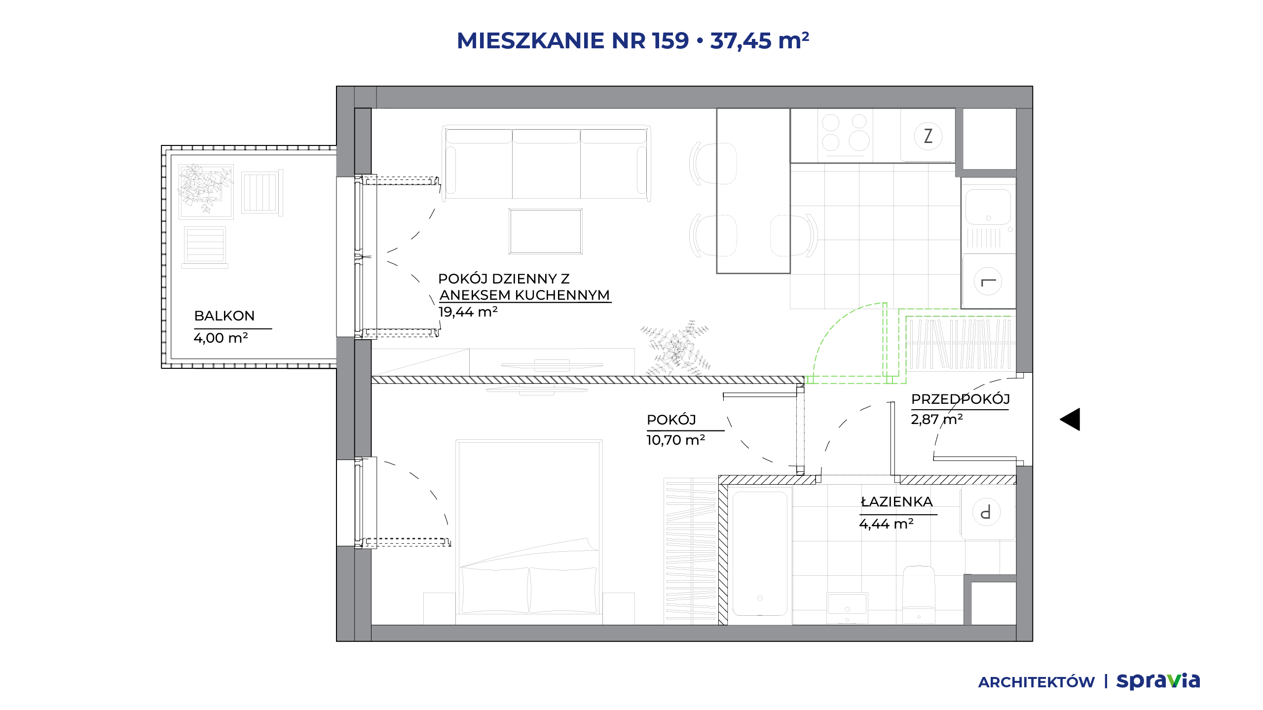 Architektów – inwestycja Spravia - lokal 159, budynek A