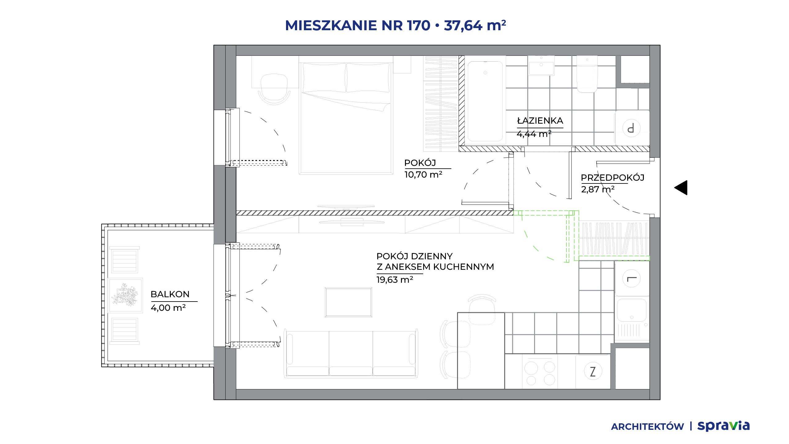 Architektów – inwestycja Spravia - lokal 170, budynek A