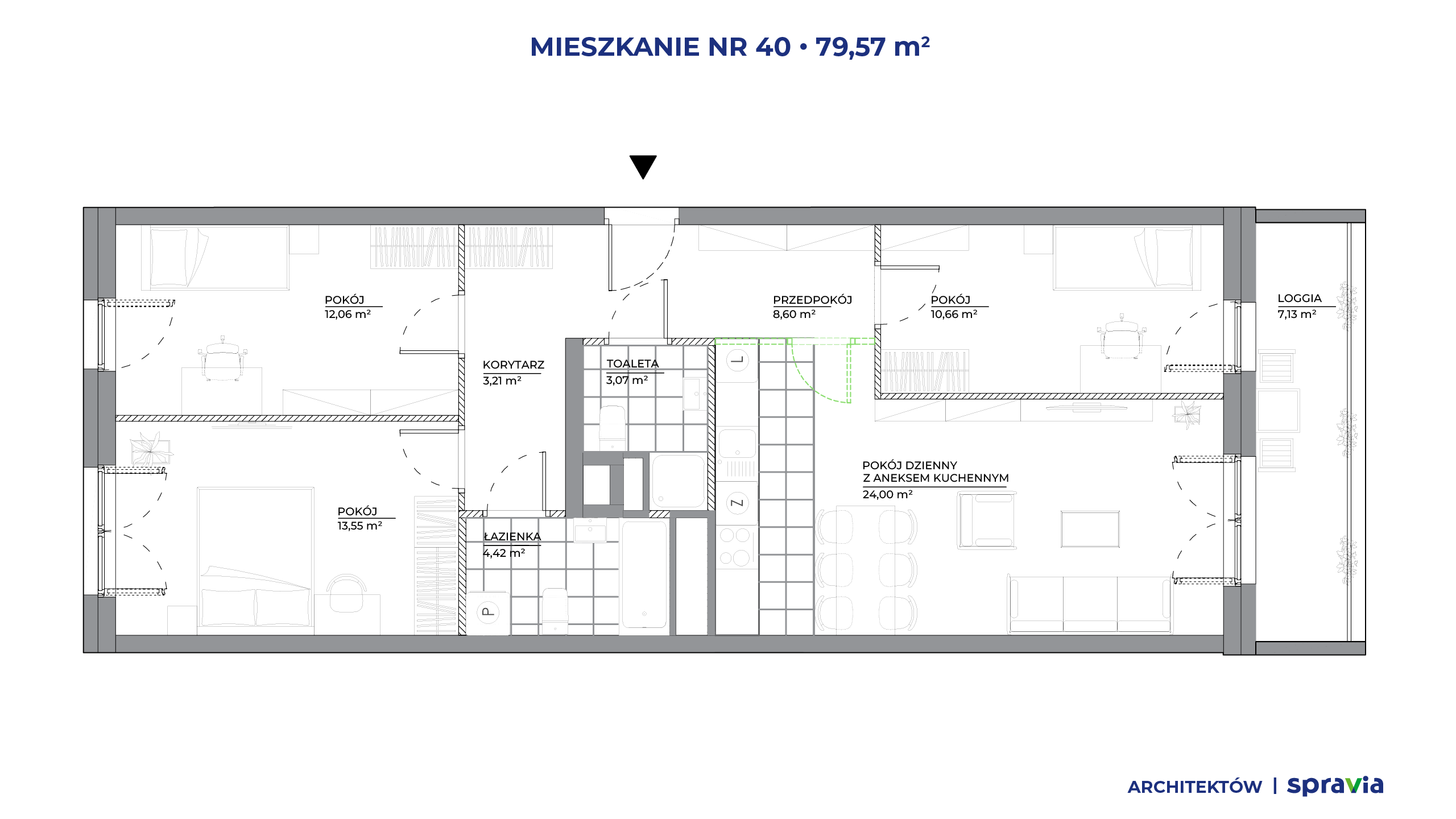 Architektów – inwestycja Spravia - lokal 40, budynek B1