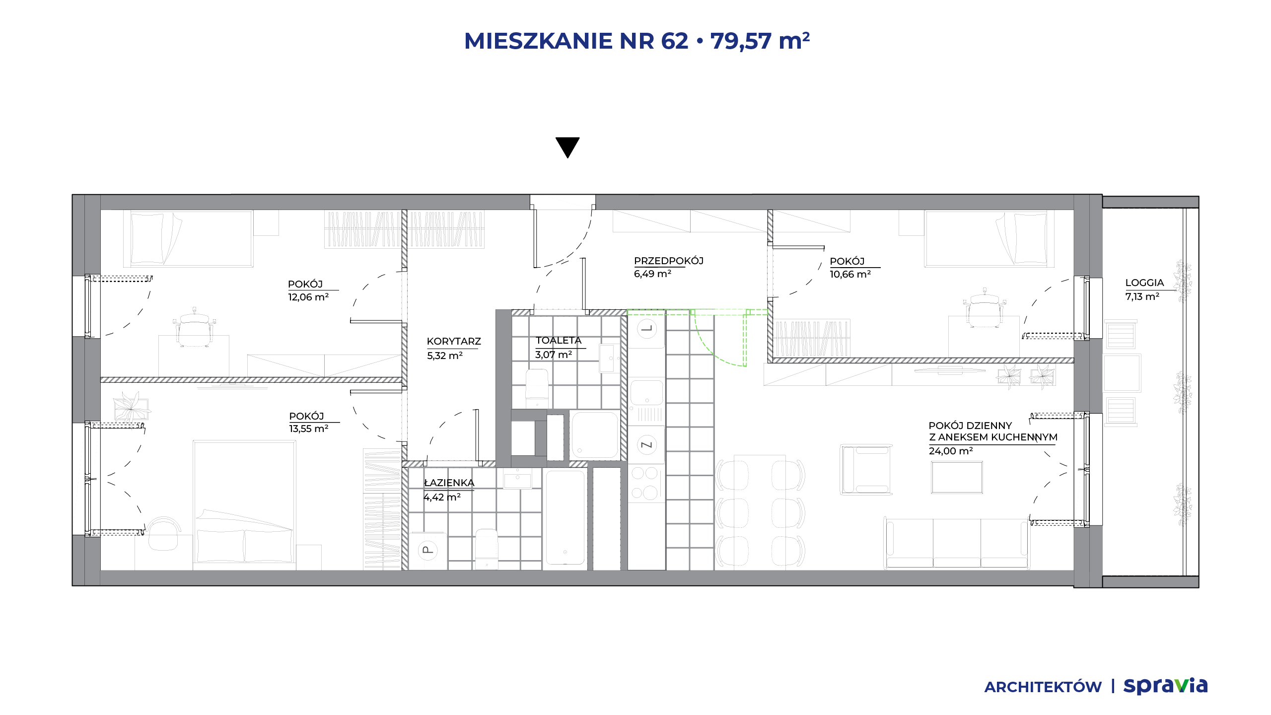 Architektów – inwestycja Spravia - lokal 62, budynek B1