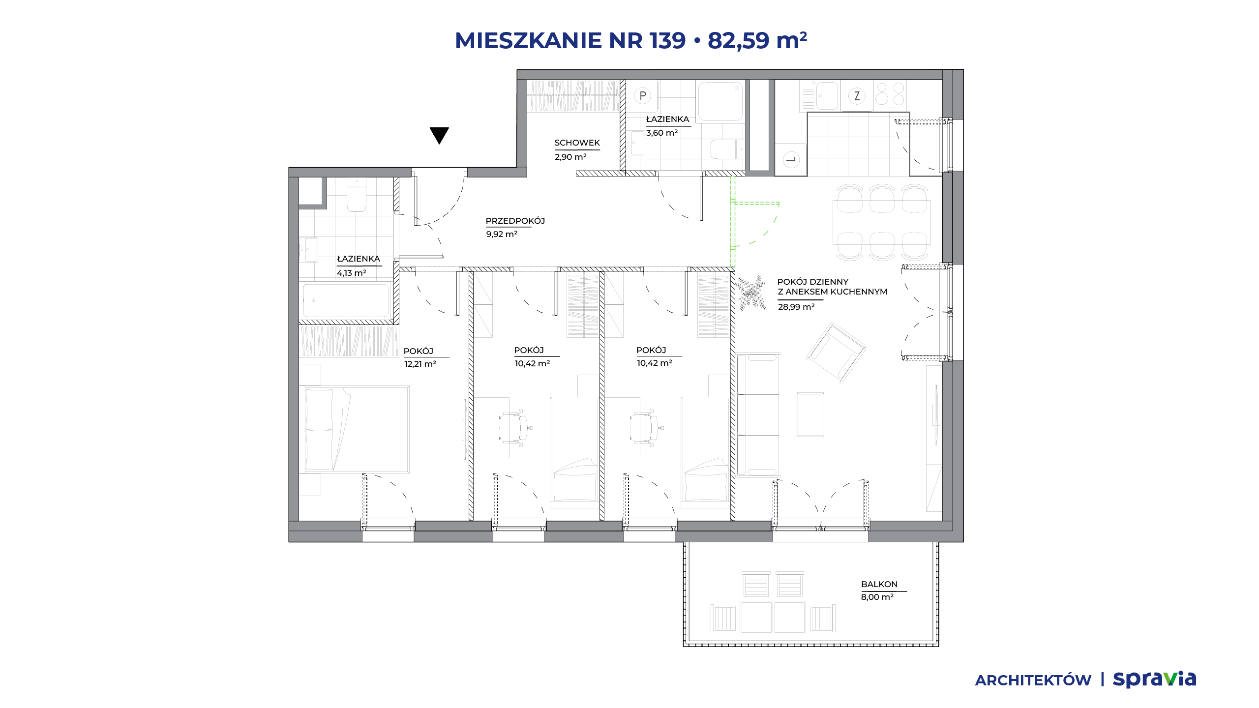 Architektów – inwestycja Spravia - lokal 139, budynek A