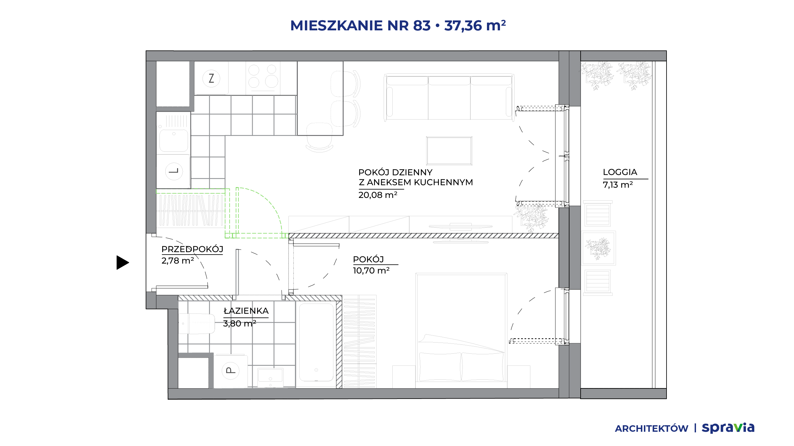 Architektów – inwestycja Spravia - lokal 83, budynek B1